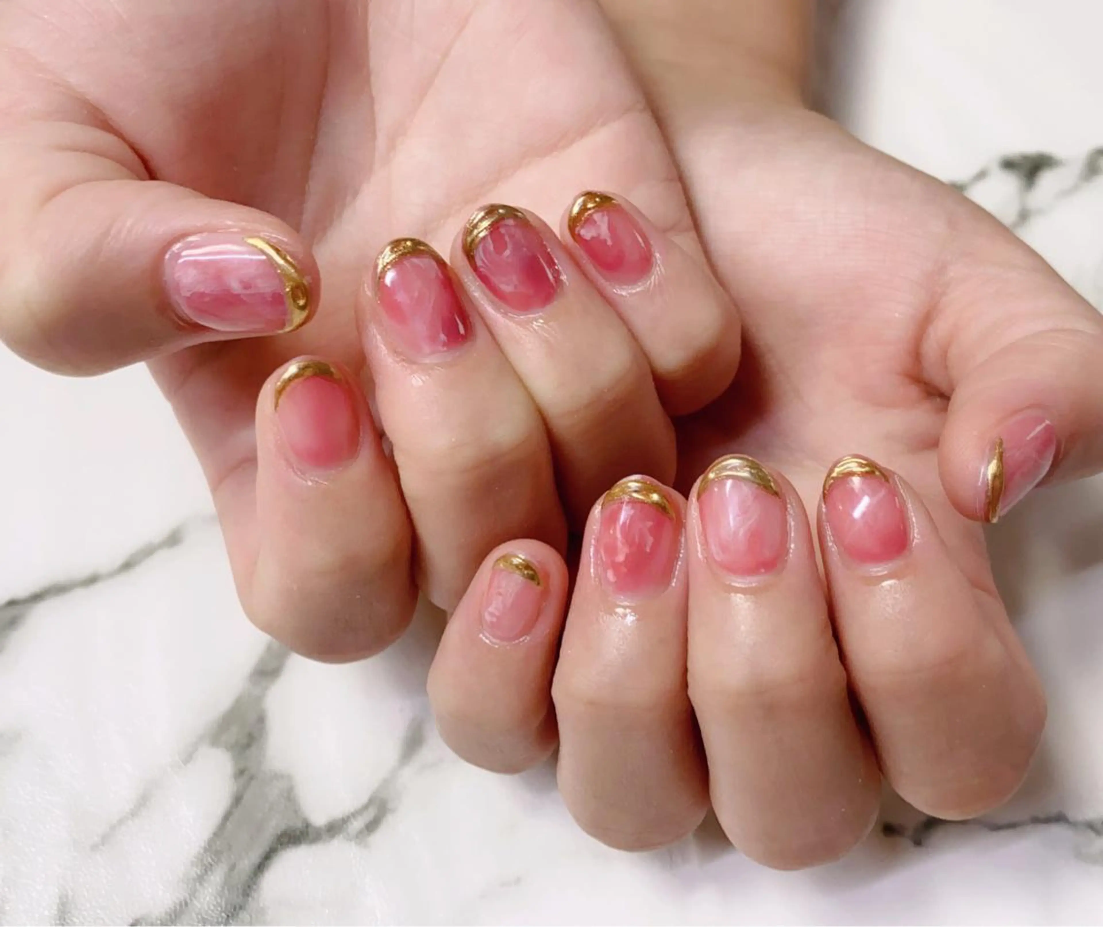 ロング カラー ネイル Q Free nailsのネイルデザイン