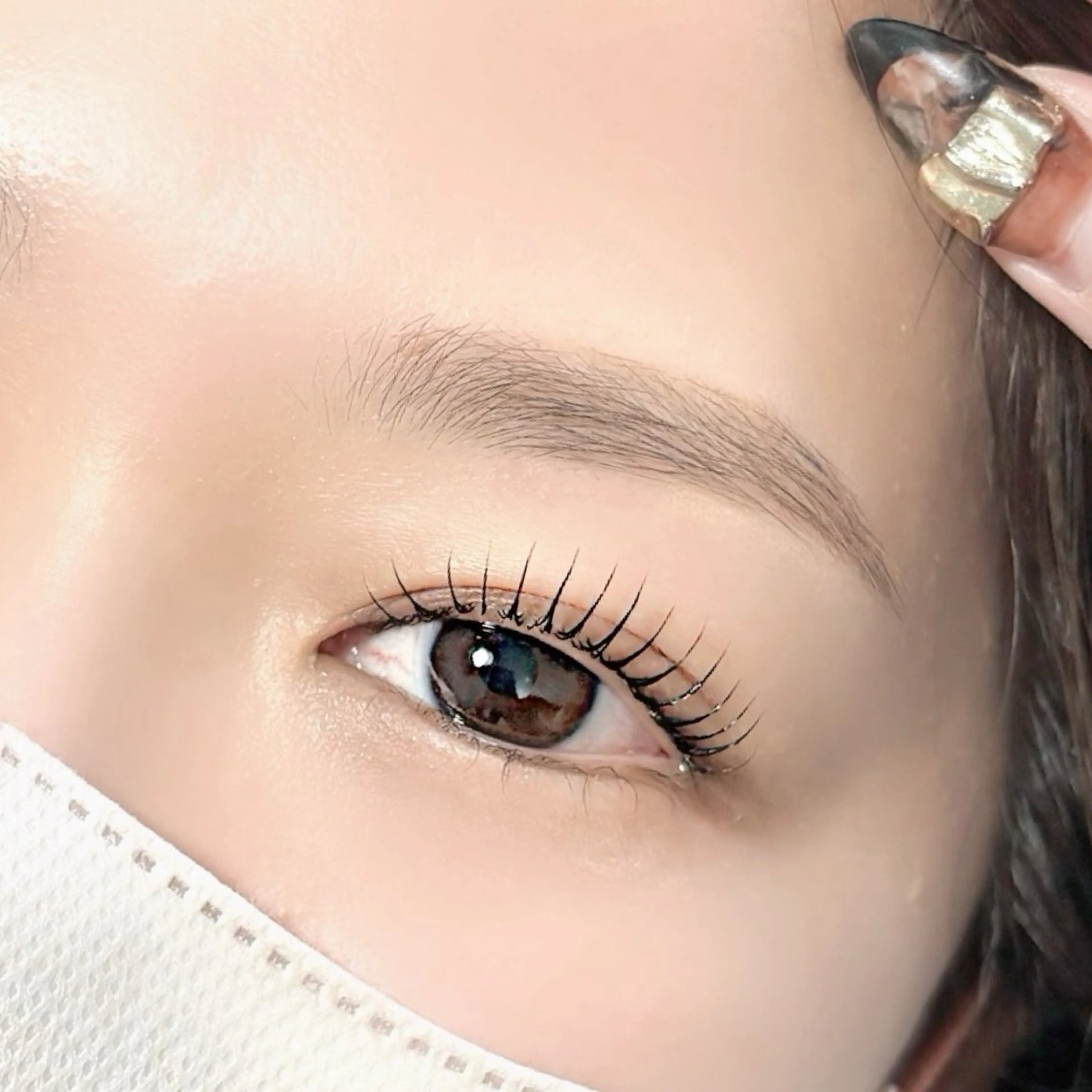 まつ毛パーマ　パリジェンヌ　根本しっかり上げたい　目を大きく見せたい♪の写真