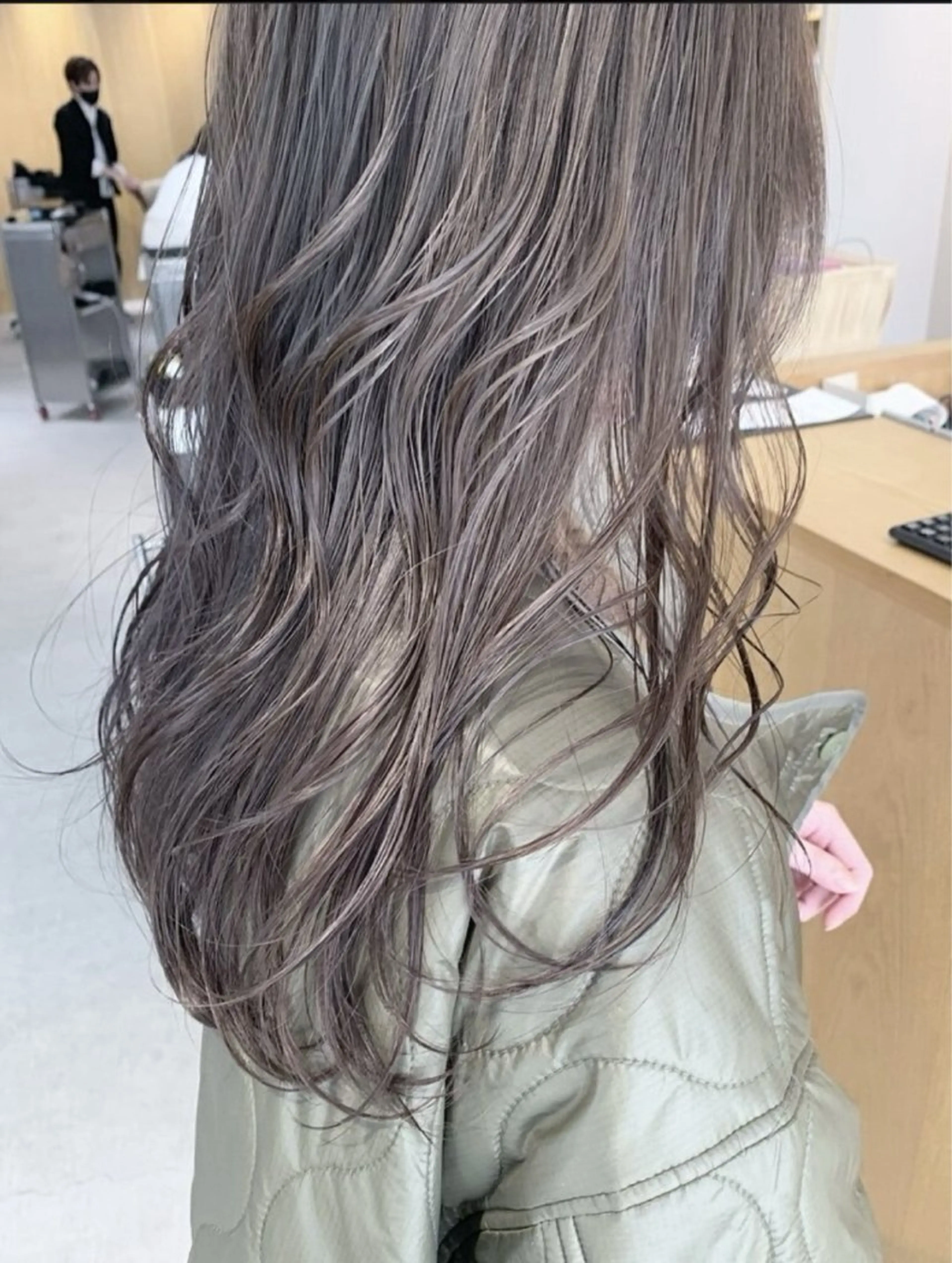 ロング カラー 長野 恵のヘアスタイル