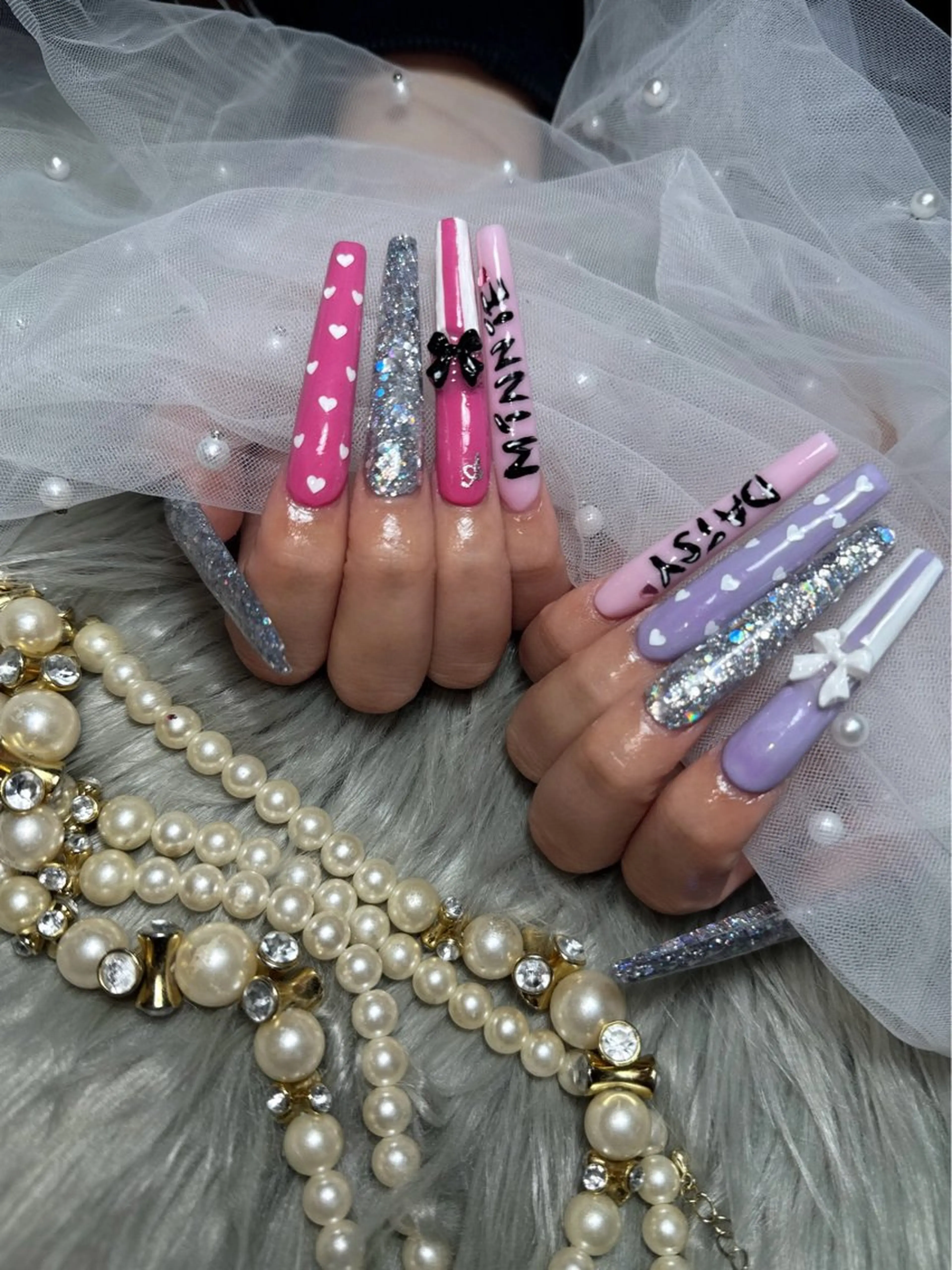 スカルプワンカラー 1.5枚MAX💅🏽🤍🖤の写真