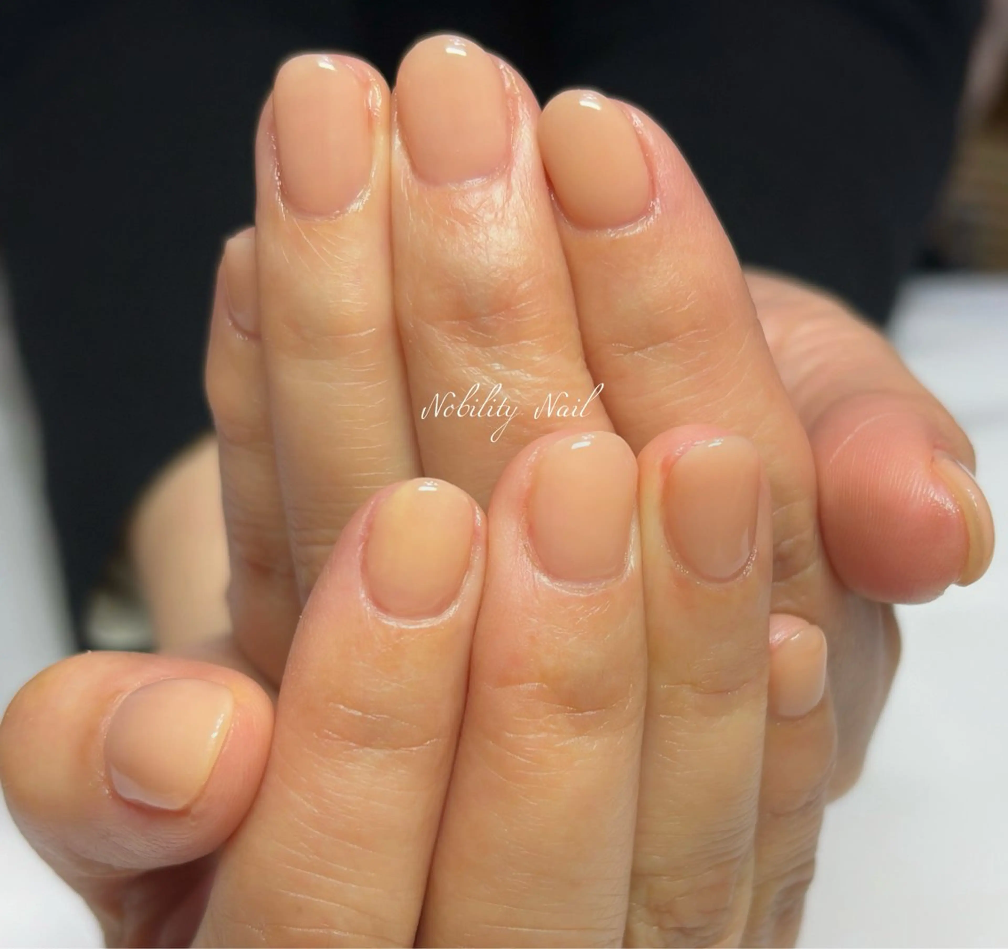 ネイル ワンカラーネイル シンプルネイル ハンドネイル ネイルサロンNobilityNail所属・風口 麻由子のネイルデザイン