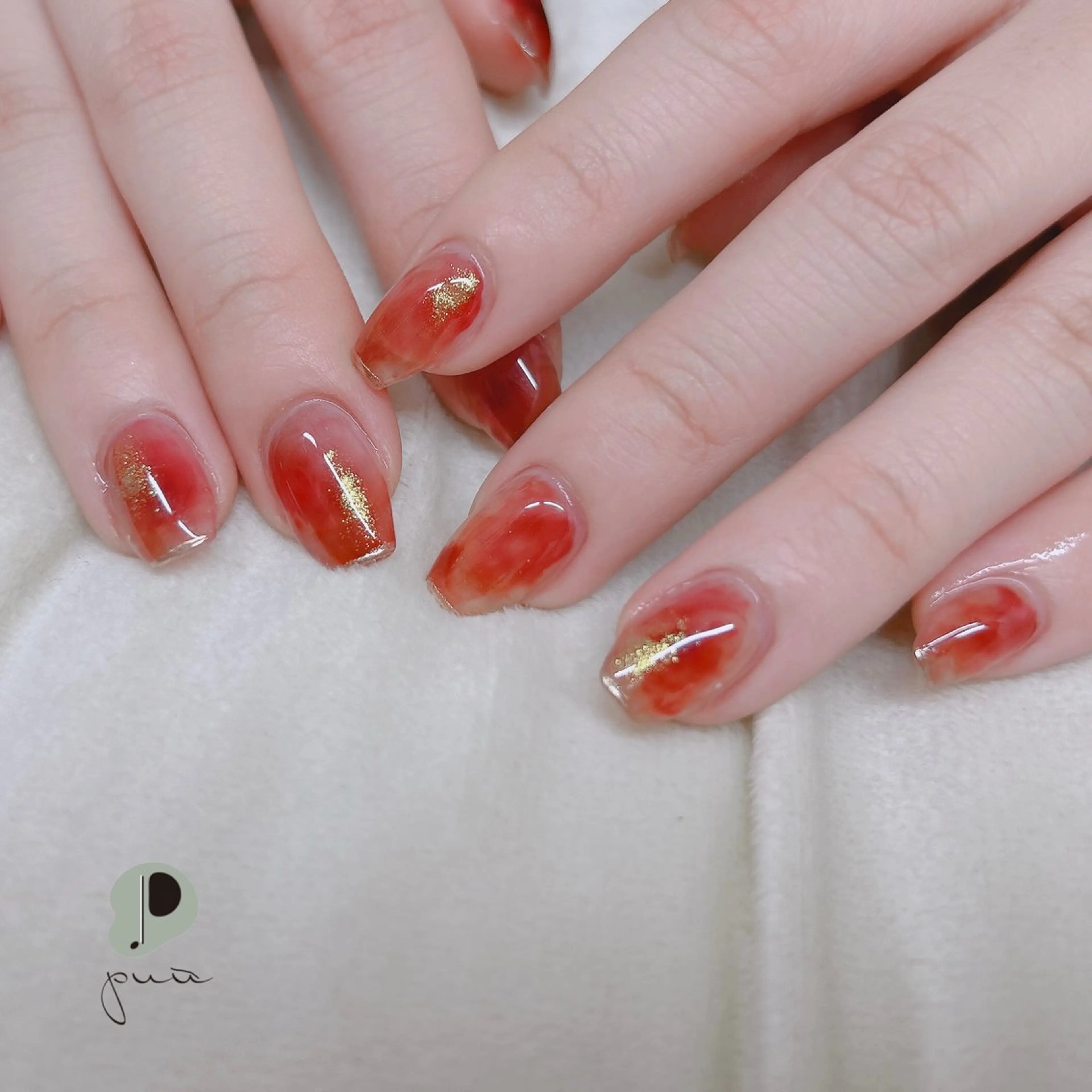 ネイル 成人式 ジェルネイル マグネットネイル ニュアンスネイル ハンドネイル puu kyoto所属・Nail salon puu kyotoのネイルデザイン