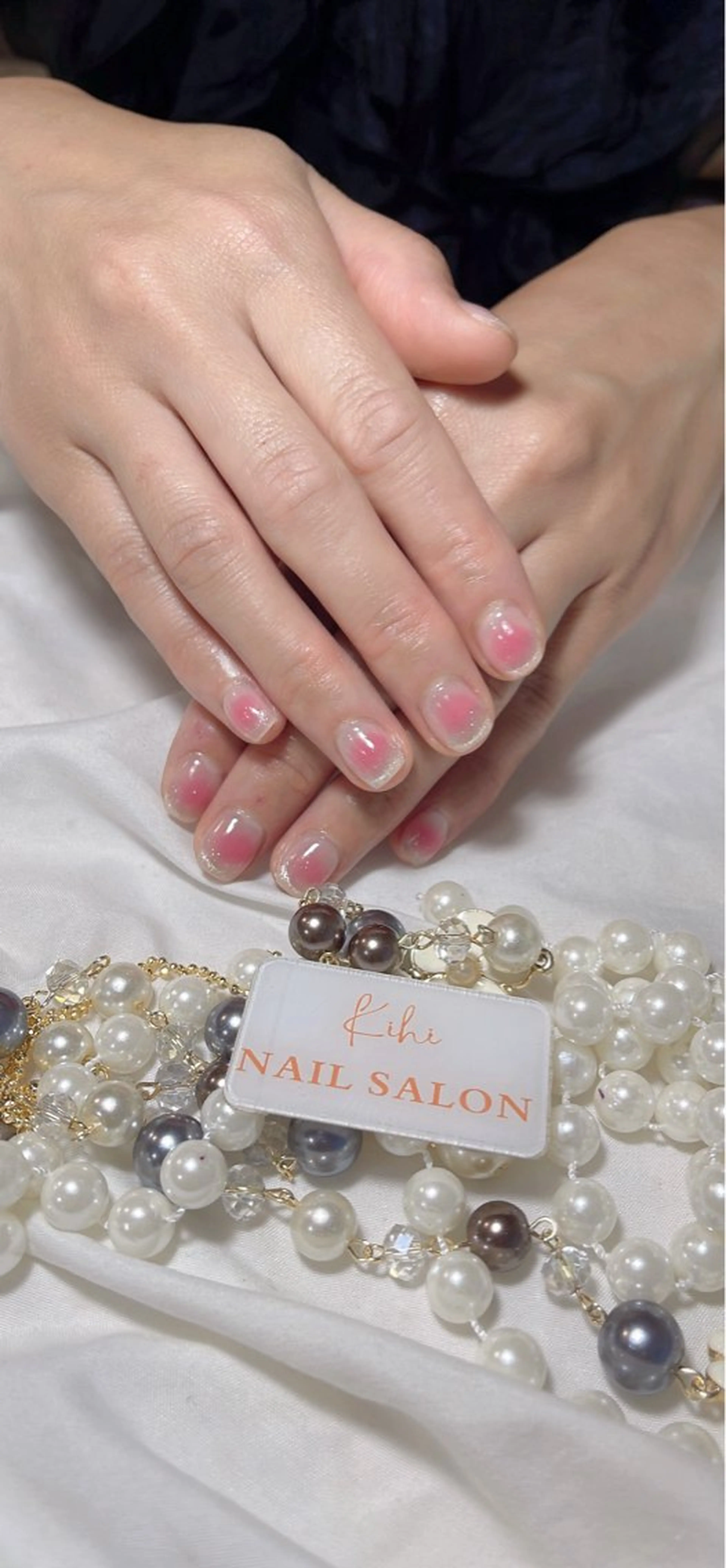 ネイル アートネイル フレンチネイル ジェルネイル グラデーション 韓国ネイル 村中 ハナのネイルデザイン