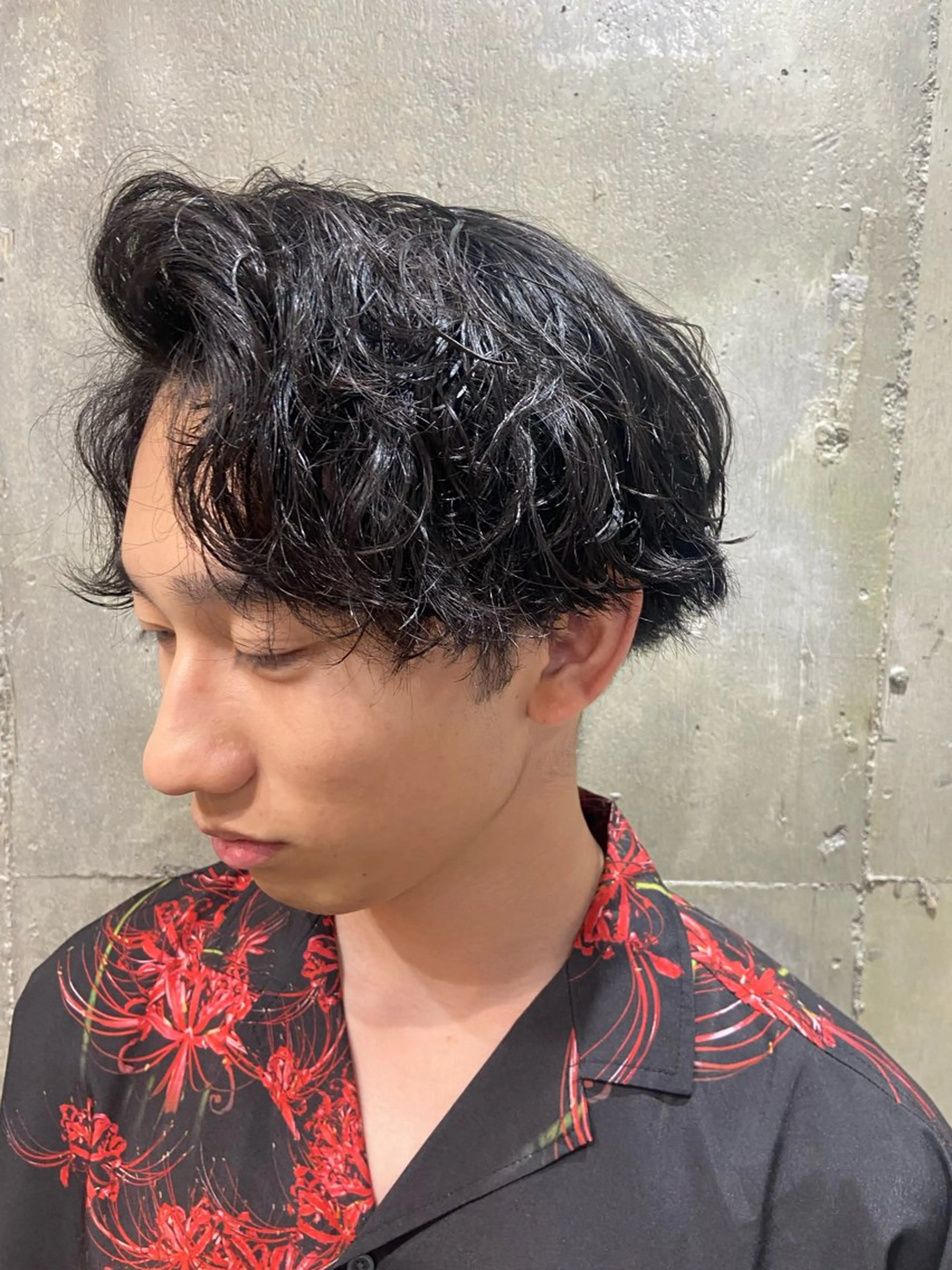 パーマ メンズ メンズパーマ スパイラルパーマ 窪田 欣恭のヘアスタイル