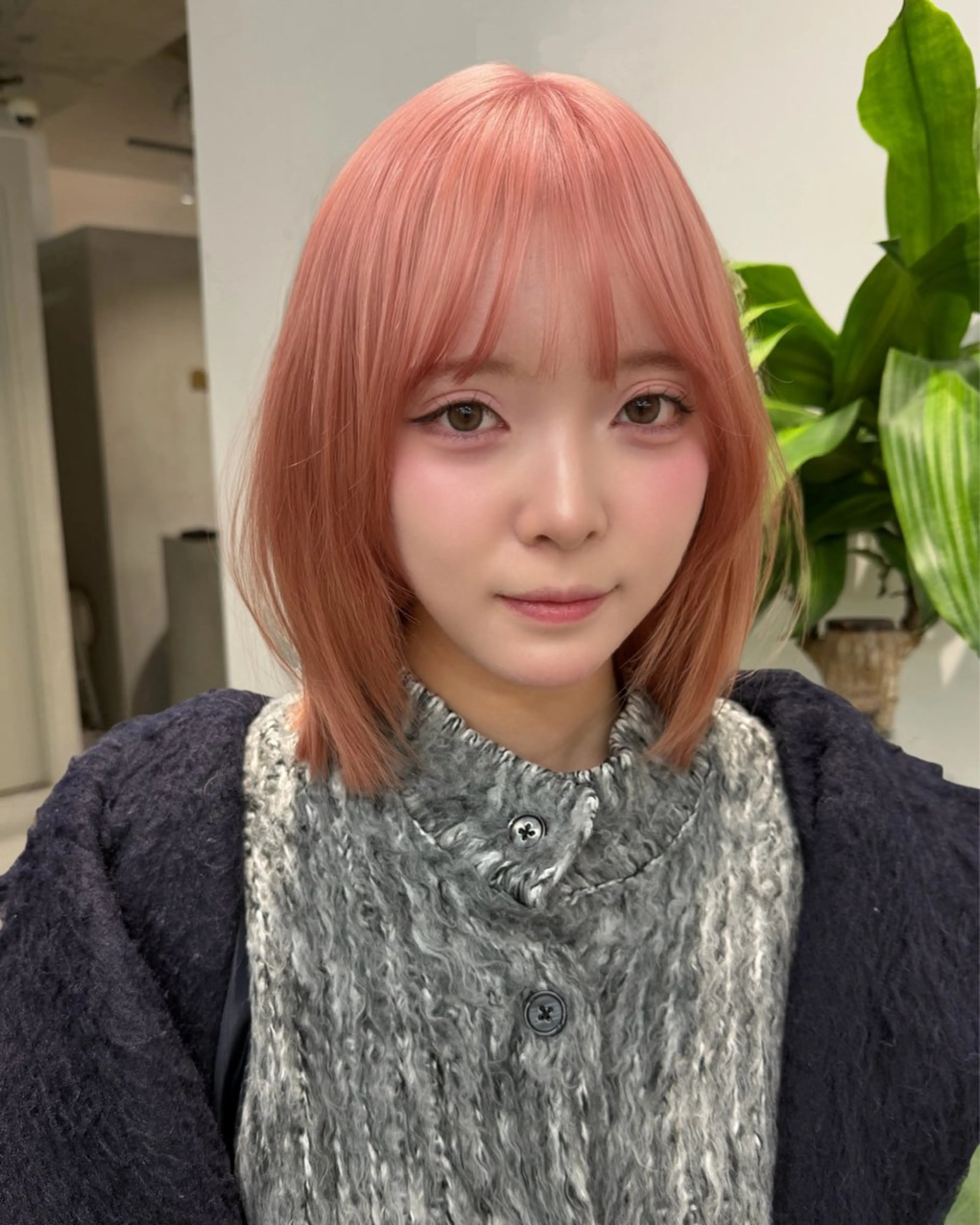 ミディアム カラー カット ヘアカラー 韓国／大宮／レイヤー 🤍AYA🤍のヘアスタイル