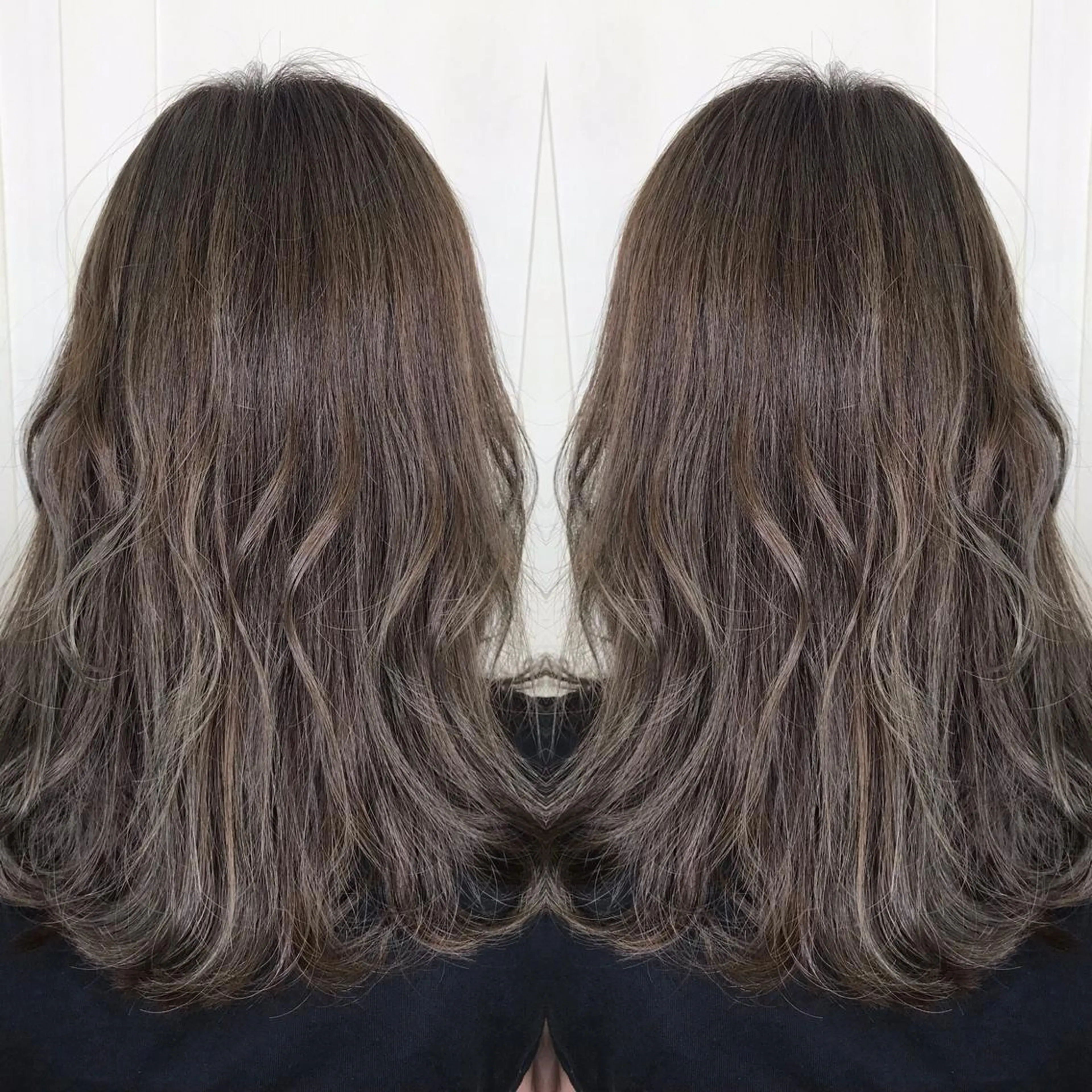 セミロング カラー ヘアカラー トリートメント ♡美髪•艶髪♡砂川 なつきのヘアスタイル