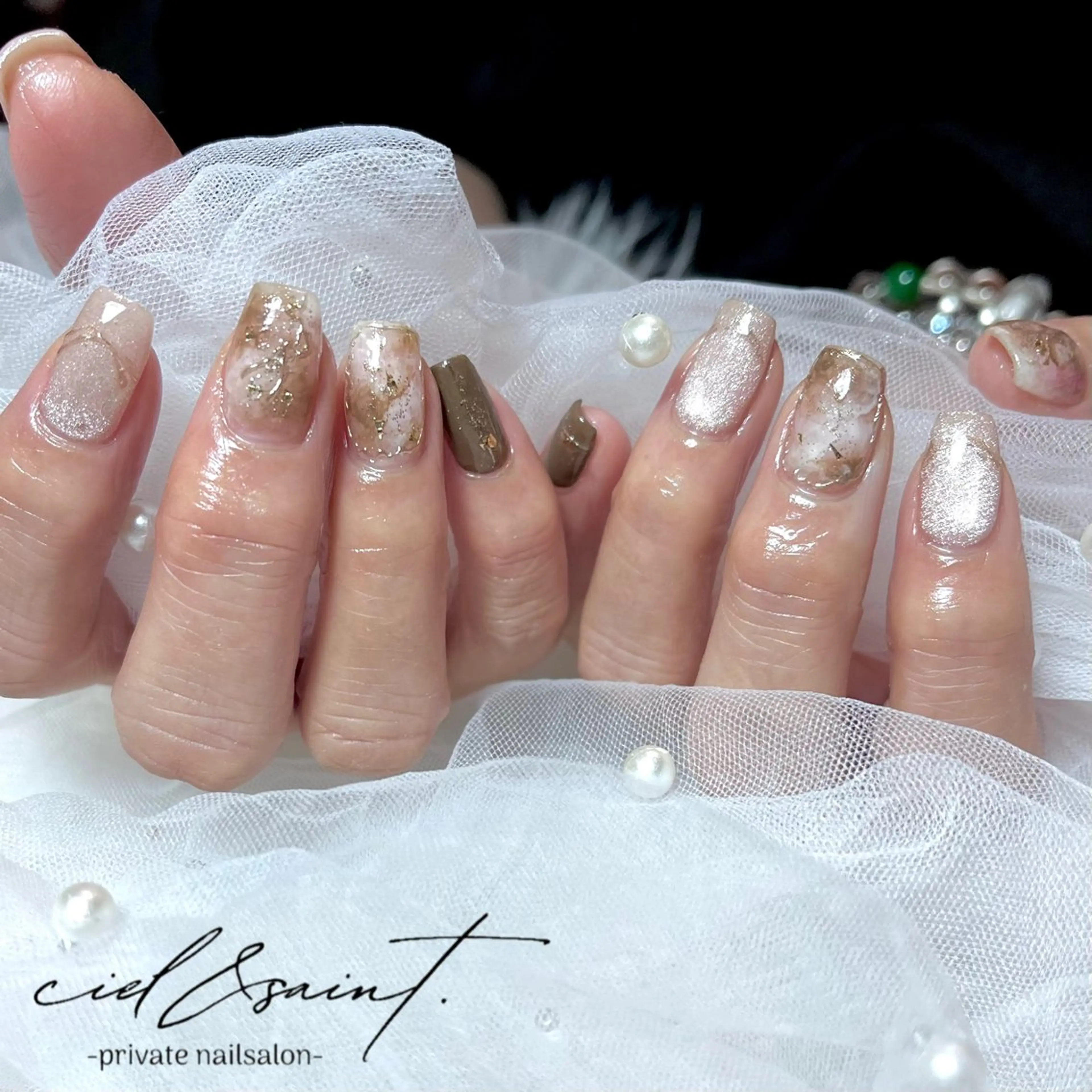 ネイル ハンドネイル nail salon ciel&saintのネイルデザイン