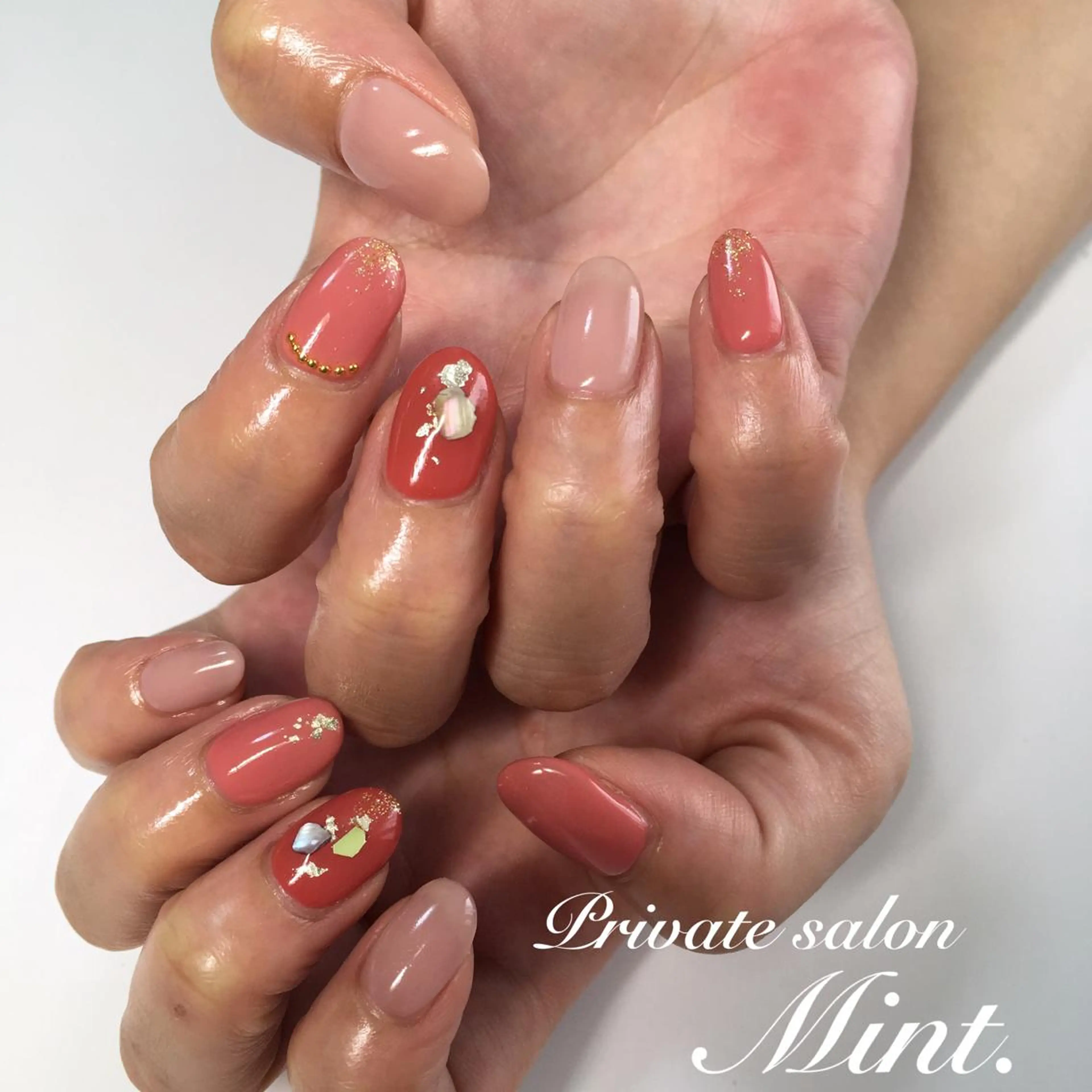 ショート ネイル ジェルネイル ハンドネイル Mint. nailのネイルデザイン