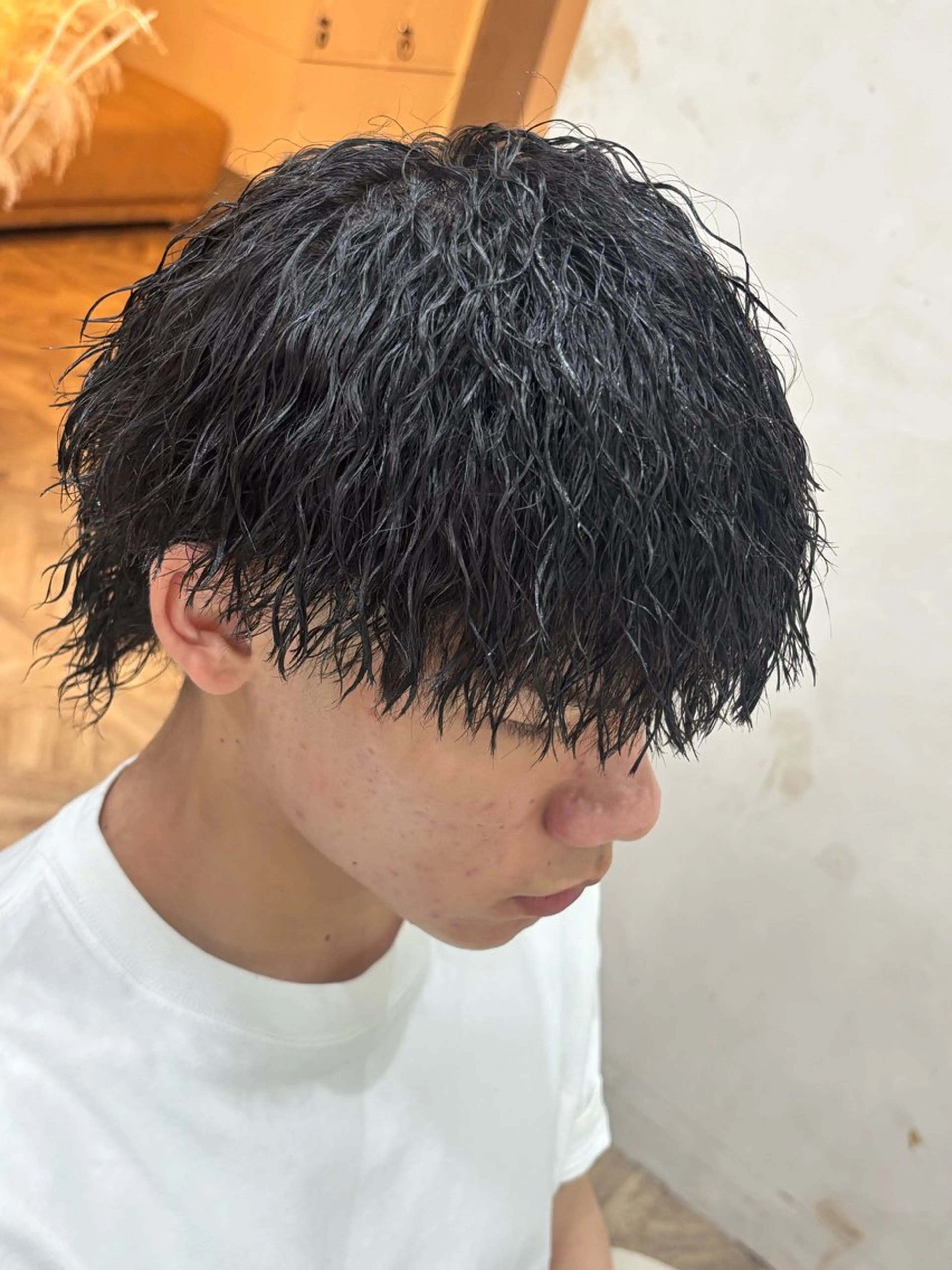 ショート パーマ メンズ メンズパーマ カット パーマ トリートメント パーマ職人DAIKI ツイスパ/波巻きのヘアスタイル