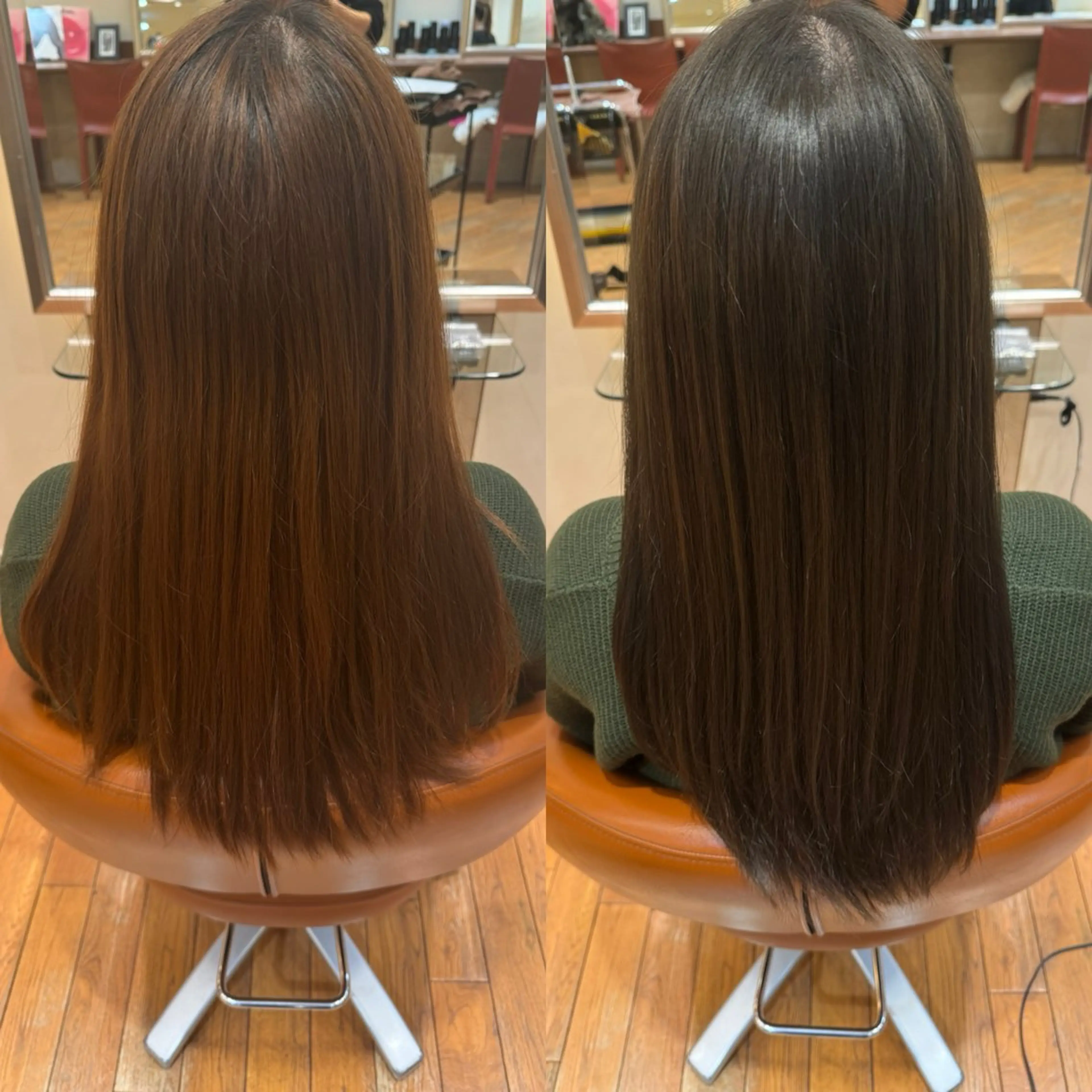 カラー ブラウンカラー オリーブブラウン BEAUTRIUM 265所属・北島 菜々美のヘアスタイル