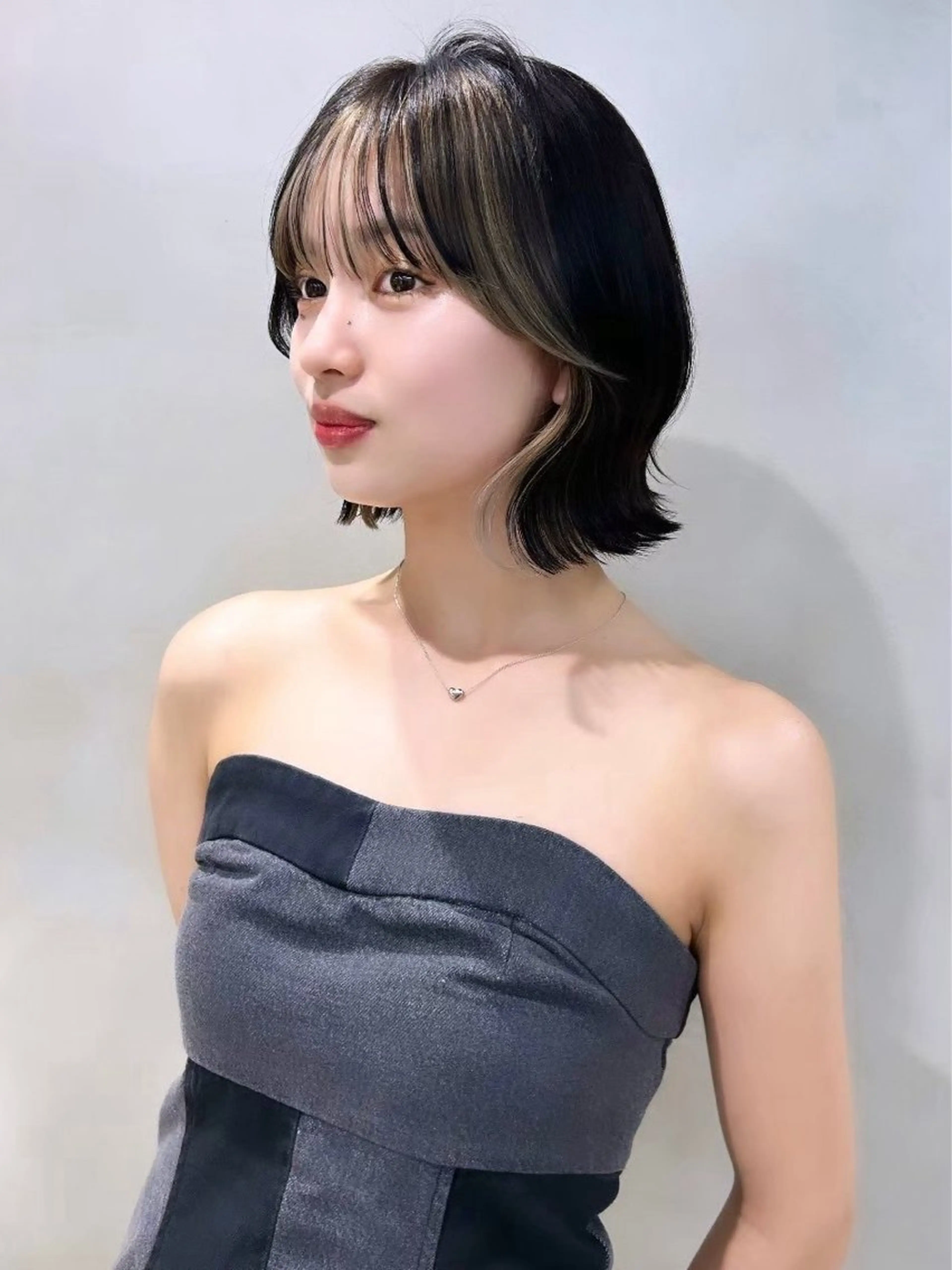 【パツっと❗️】韓国風切りっぱなしボブカット✂️＋サラ艶トリートメント🫧の写真