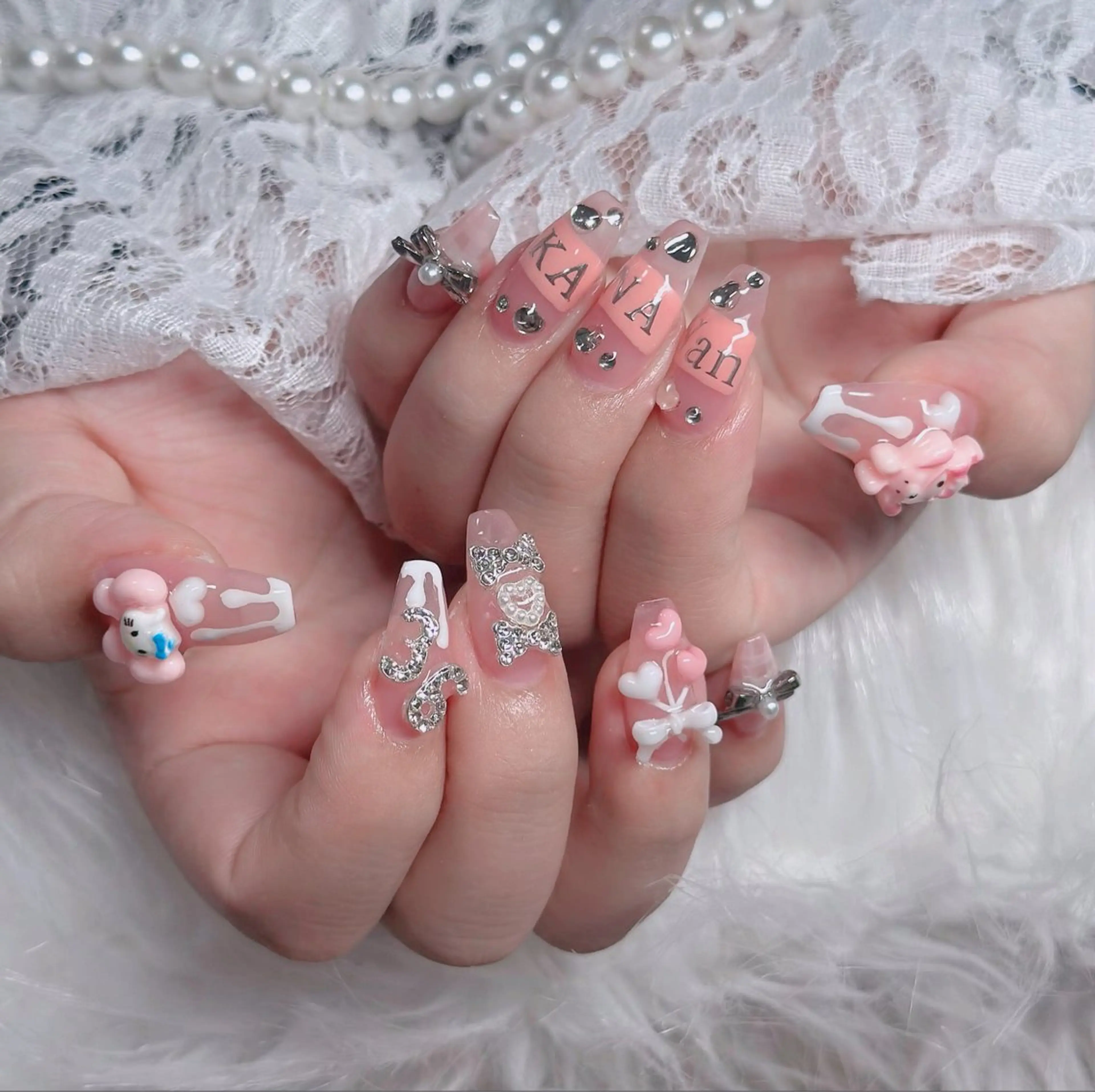 ネイル アートネイル 成人式 ジェルネイル ニュアンスネイル 夏ネイル ハンドネイル neco H.babynailのネイルデザイン