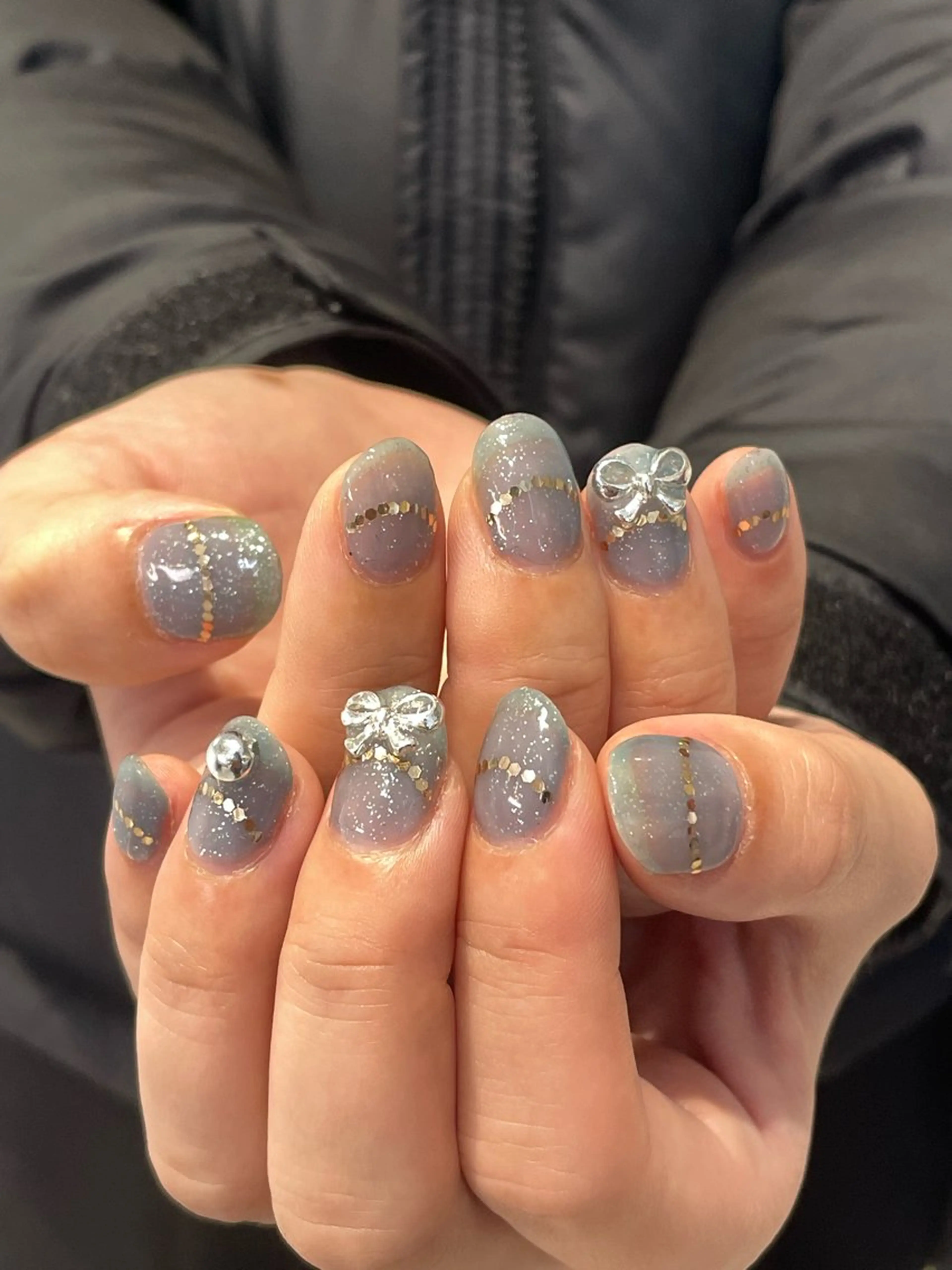 ネイル ハンドネイル 🌟暖色系ハイトーン 🌟AIのヘアスタイル