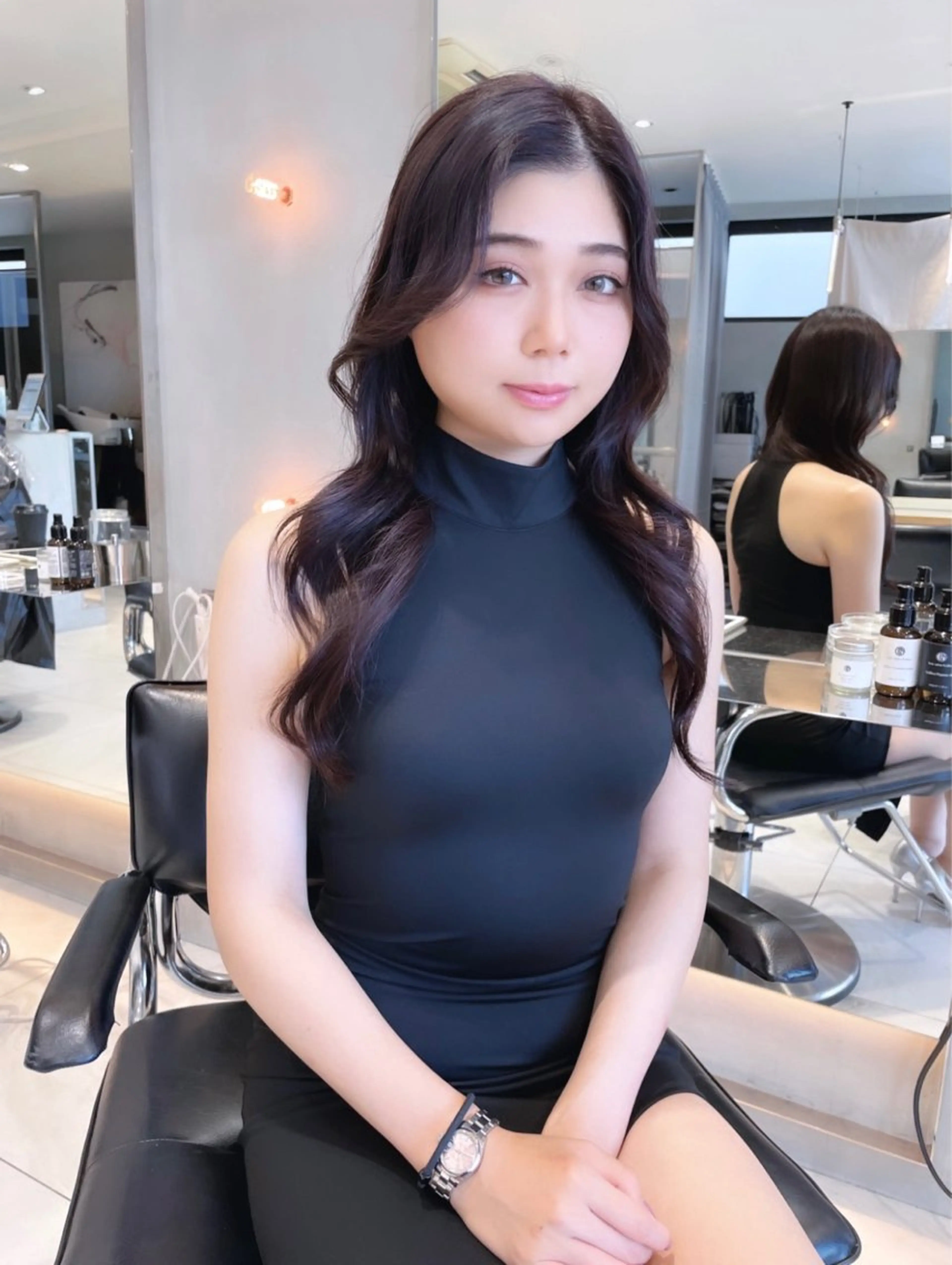 🌙小顔矯正カット+髪質改善ケアカラー🌙の写真