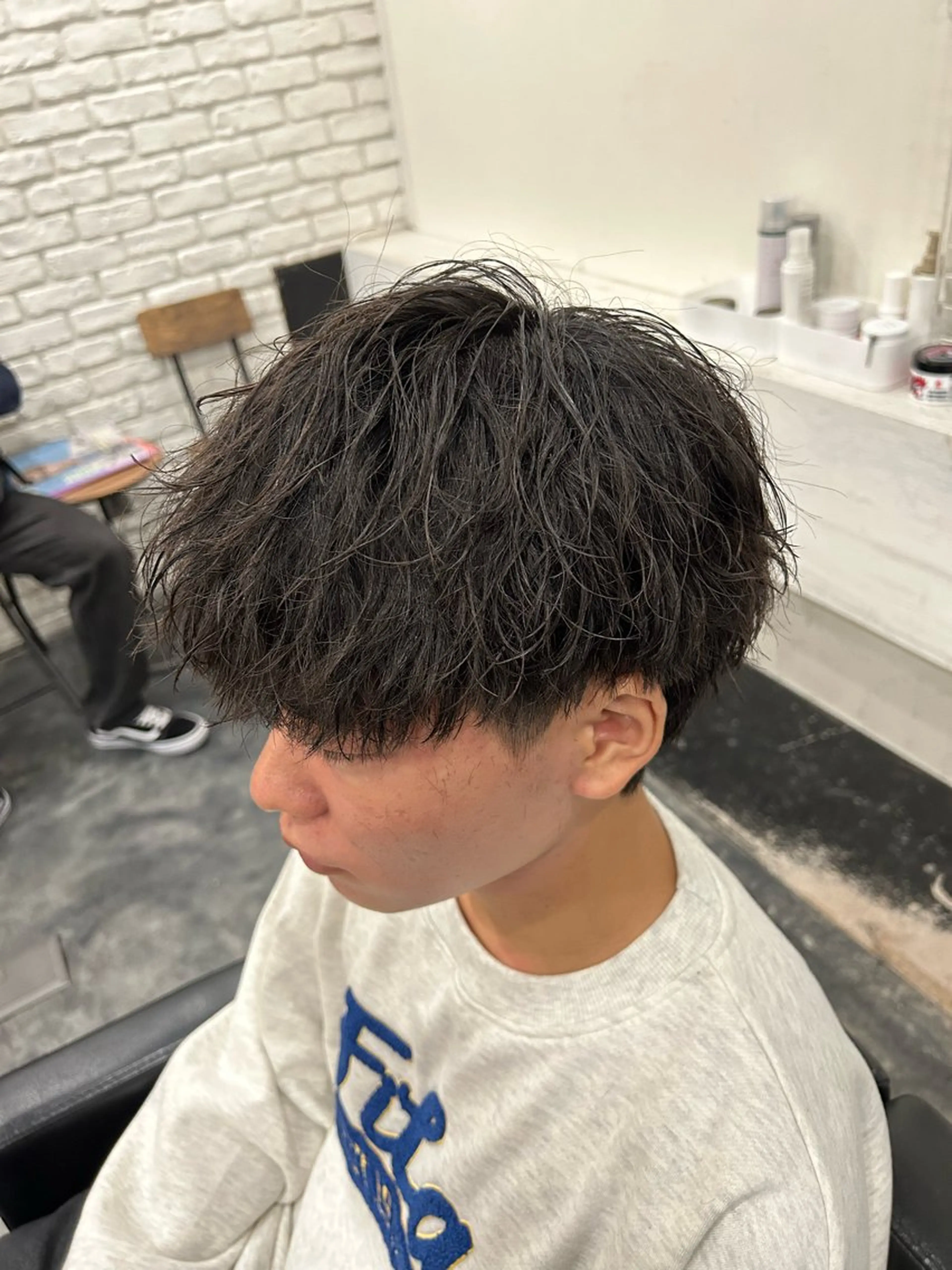 ショート パーマ メンズ パーマ B TECH by Zen【ビーテックバイゼン】所属・メンズパーマ/京都駅 /メンズ/奥村航平のヘアスタイル