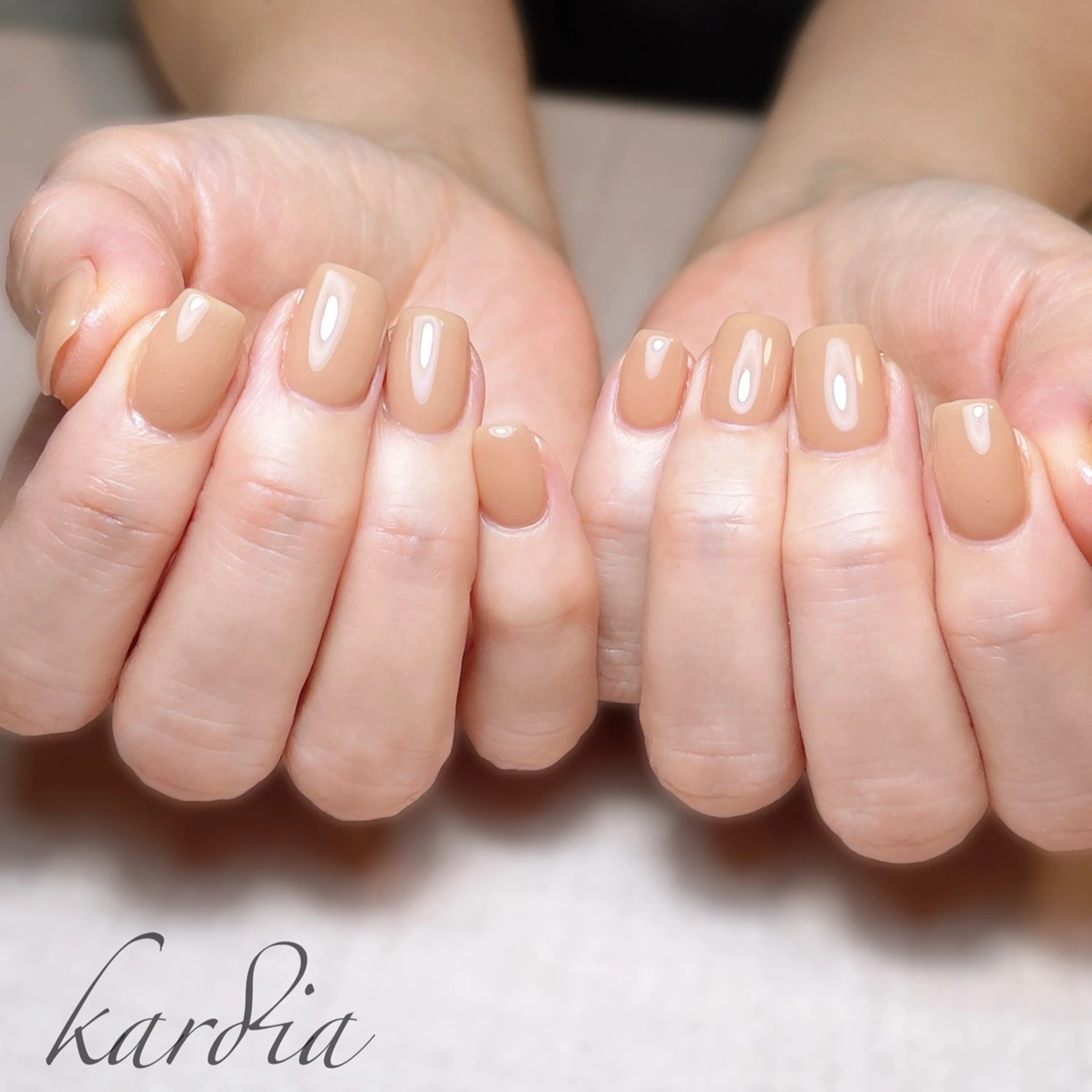 ネイル ハンドネイル καρδιά -ｶﾙﾃﾞｨｱ-のネイルデザイン