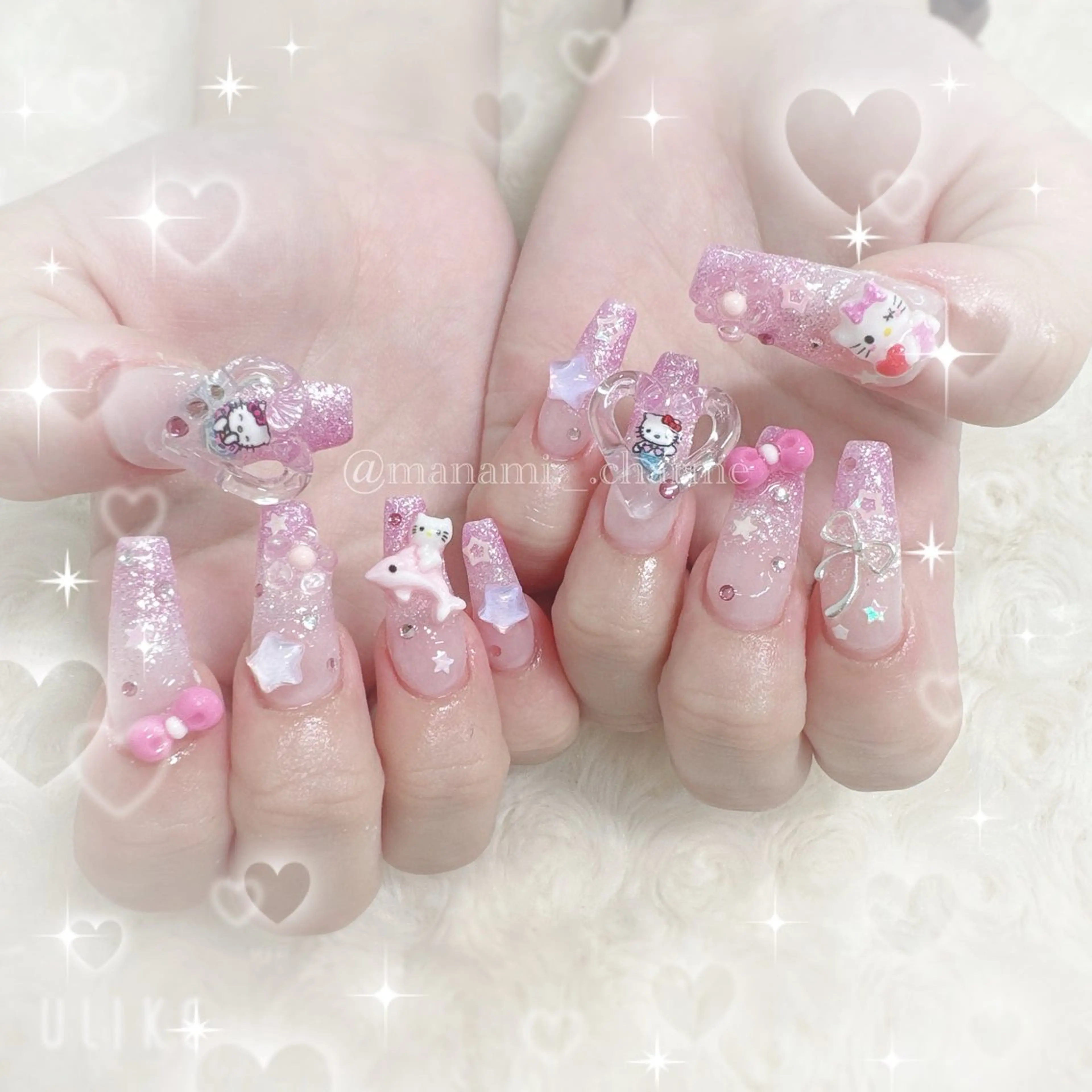 ネイル pourtoi 立川 manami⟡.·のネイルデザイン