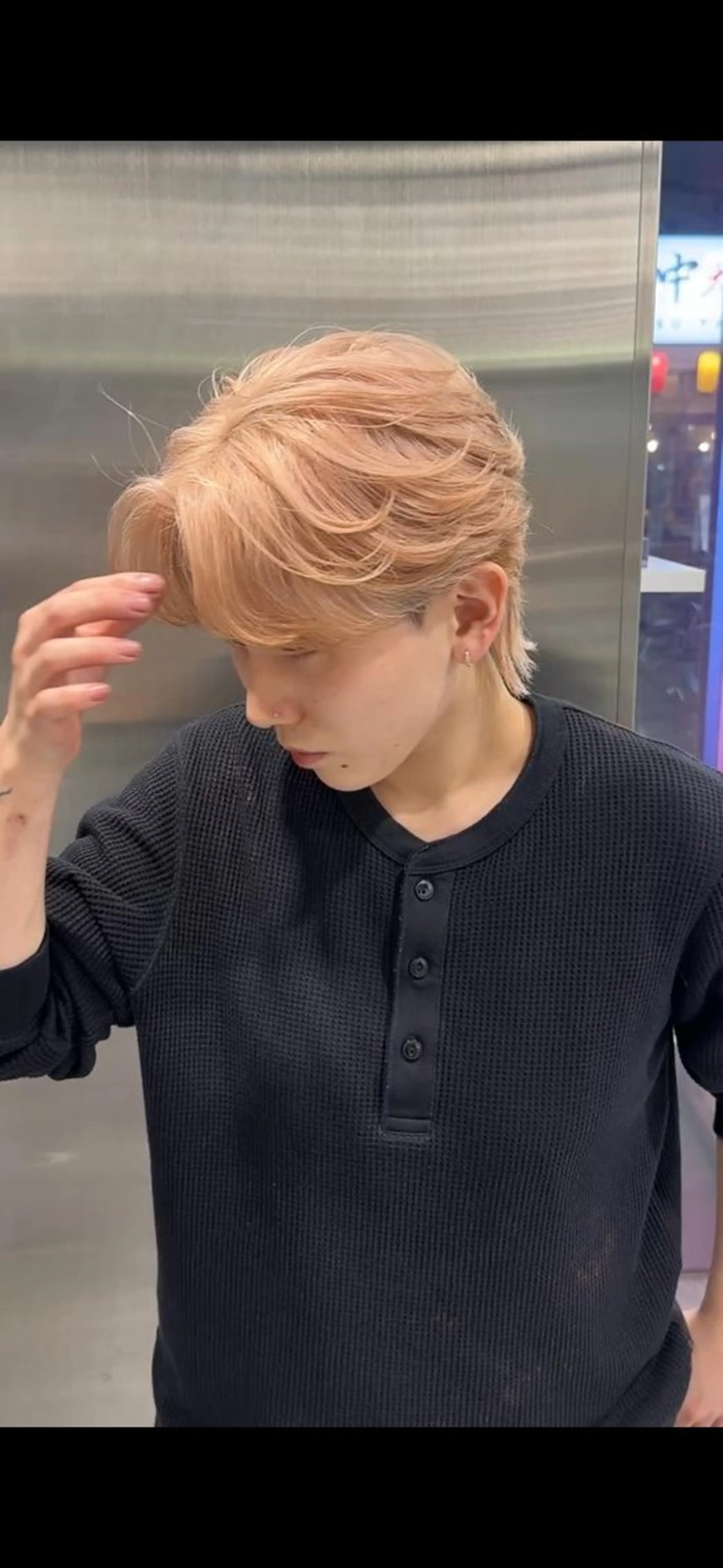 【絶対かっよくなれる個性派カラー👿👿】ブリーチありメンズトリプルカラー🫥🫥の写真