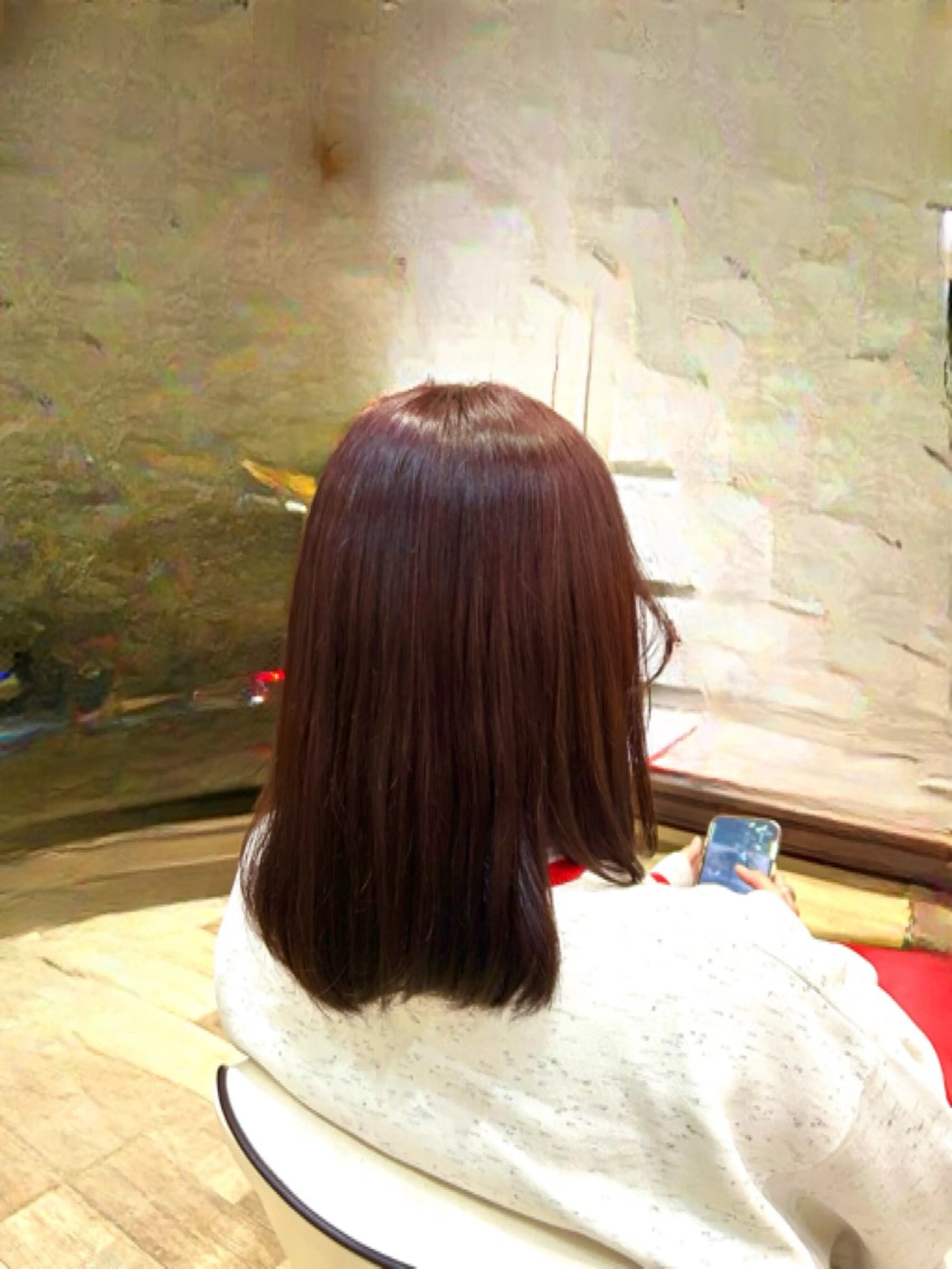 ミディアム カラー ミディアムパーマ ブラウンカラー Kurumi リトル渋谷のヘアスタイル