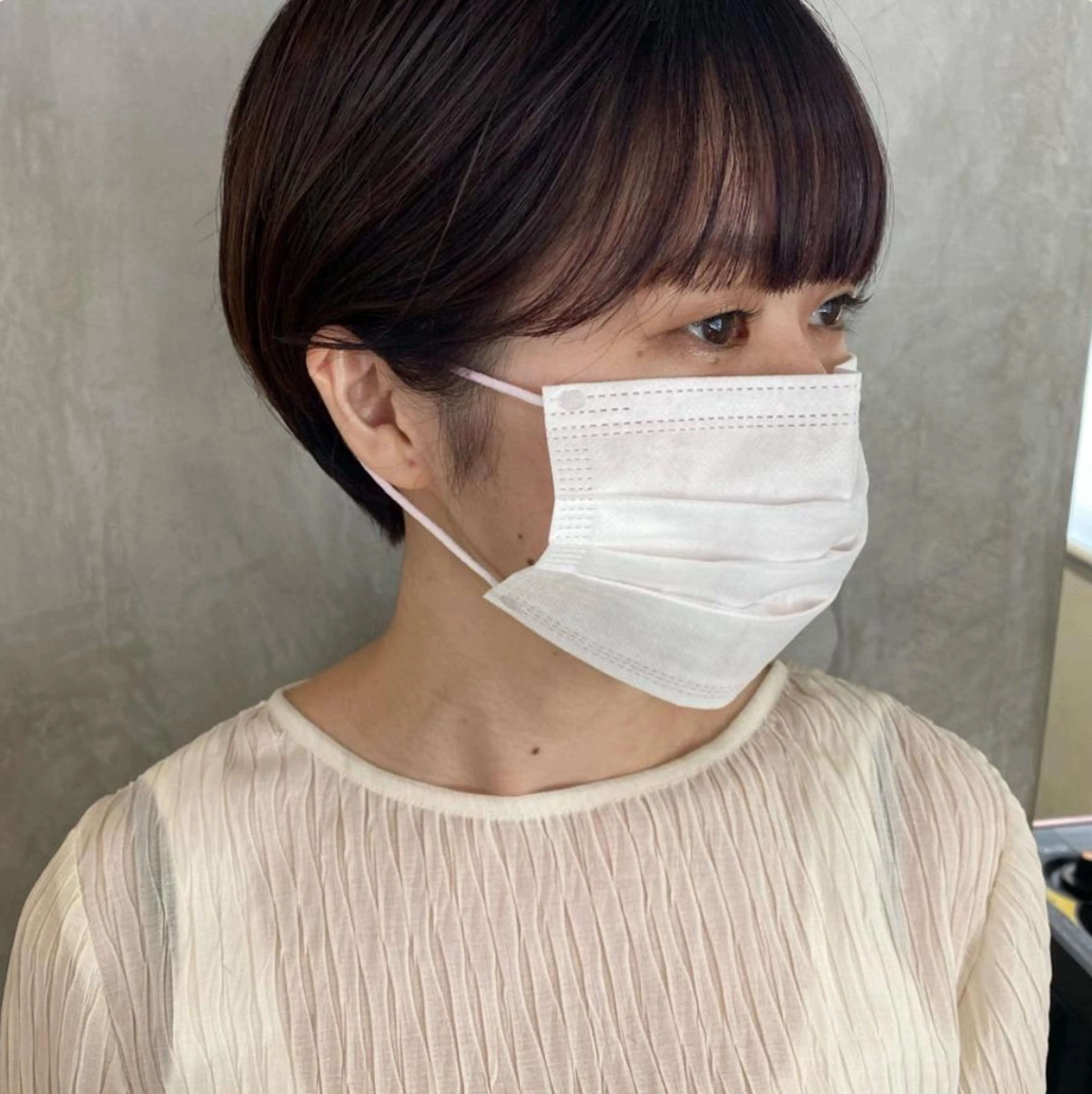 ショート カラー ヘアアレンジ ショートヘア stylist/蛯谷 珠里のヘアスタイル