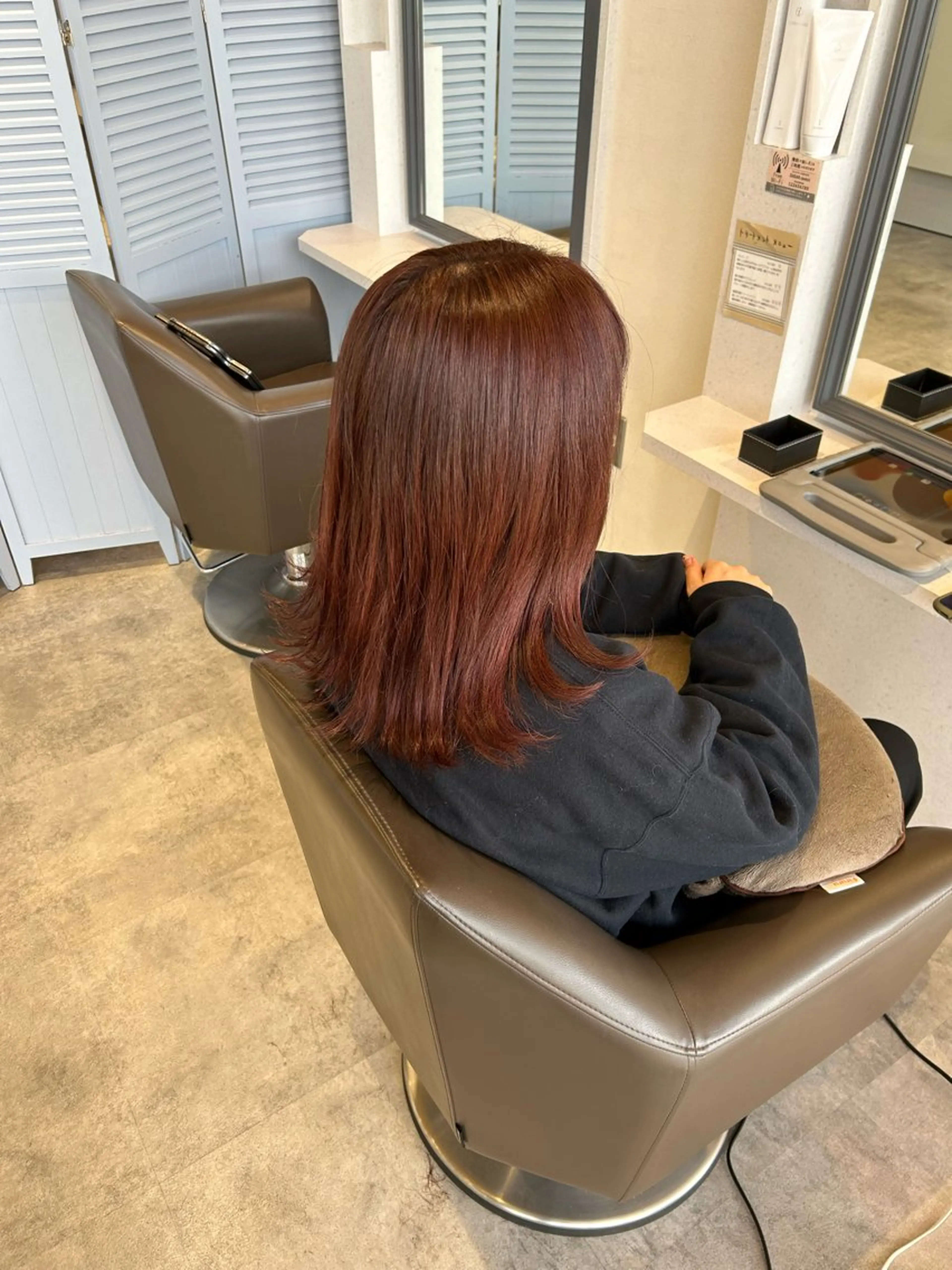 セミロング カラー ブラウンカラー ピンクカラー ピンクブラウン ヘアカラー トリートメント SUGAR/ソウ モデル募集中‼︎のヘアスタイル