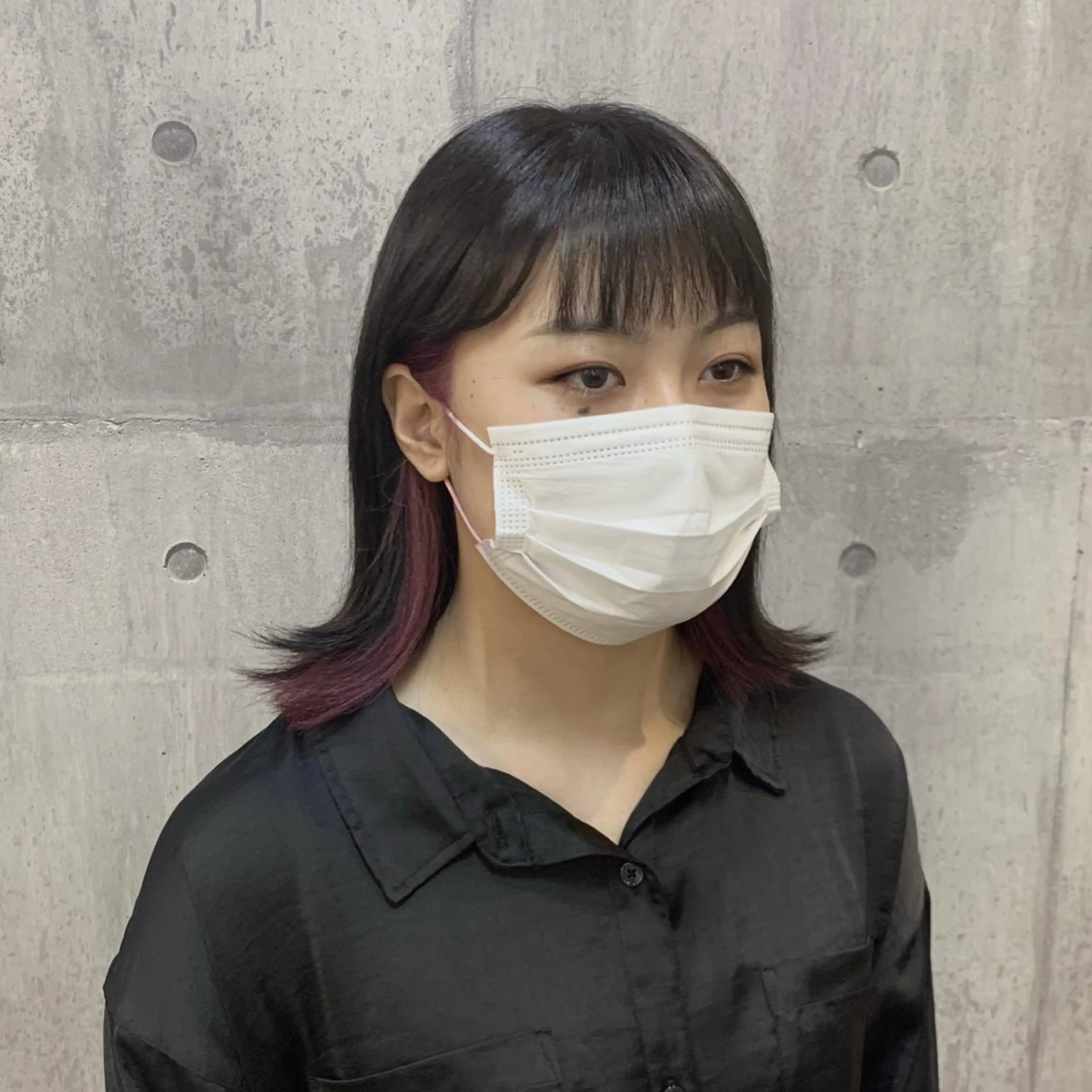 カラー ピンクカラー いとう りょうたのヘアスタイル