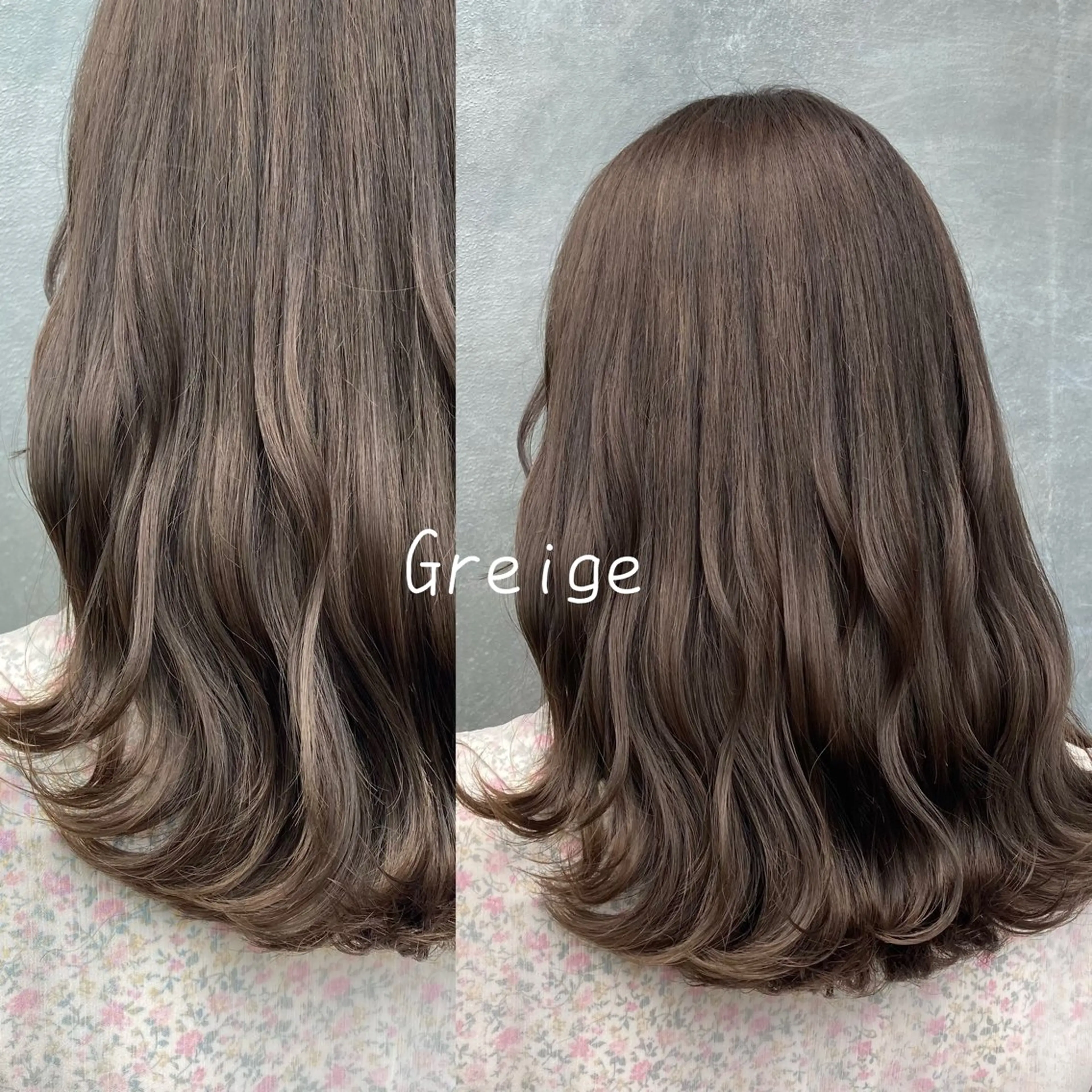 セミロング カット ヘアカラー トリートメント 片柳 美友季のヘアスタイル