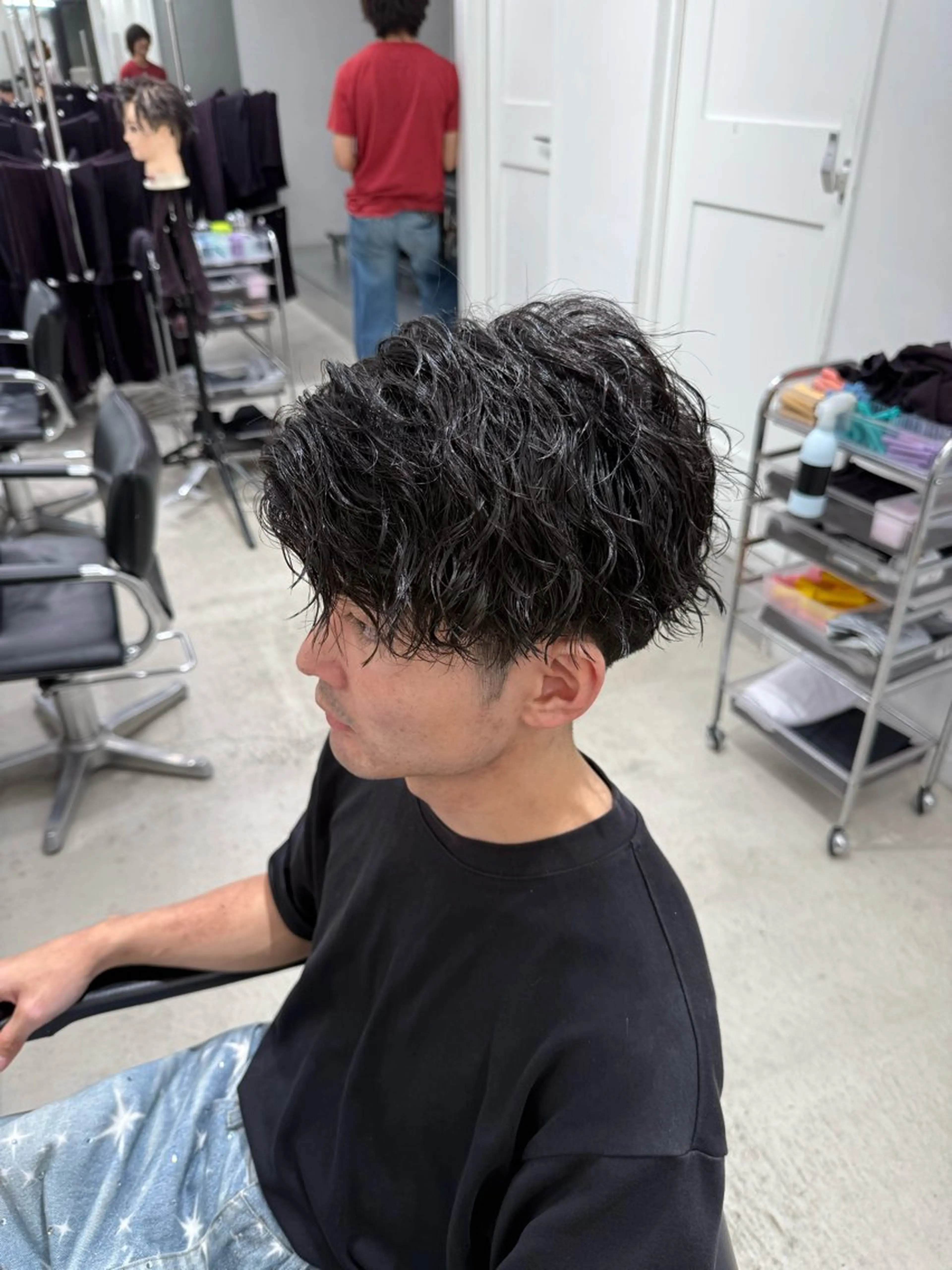 パーマ メンズ 深谷 侑亮のヘアスタイル