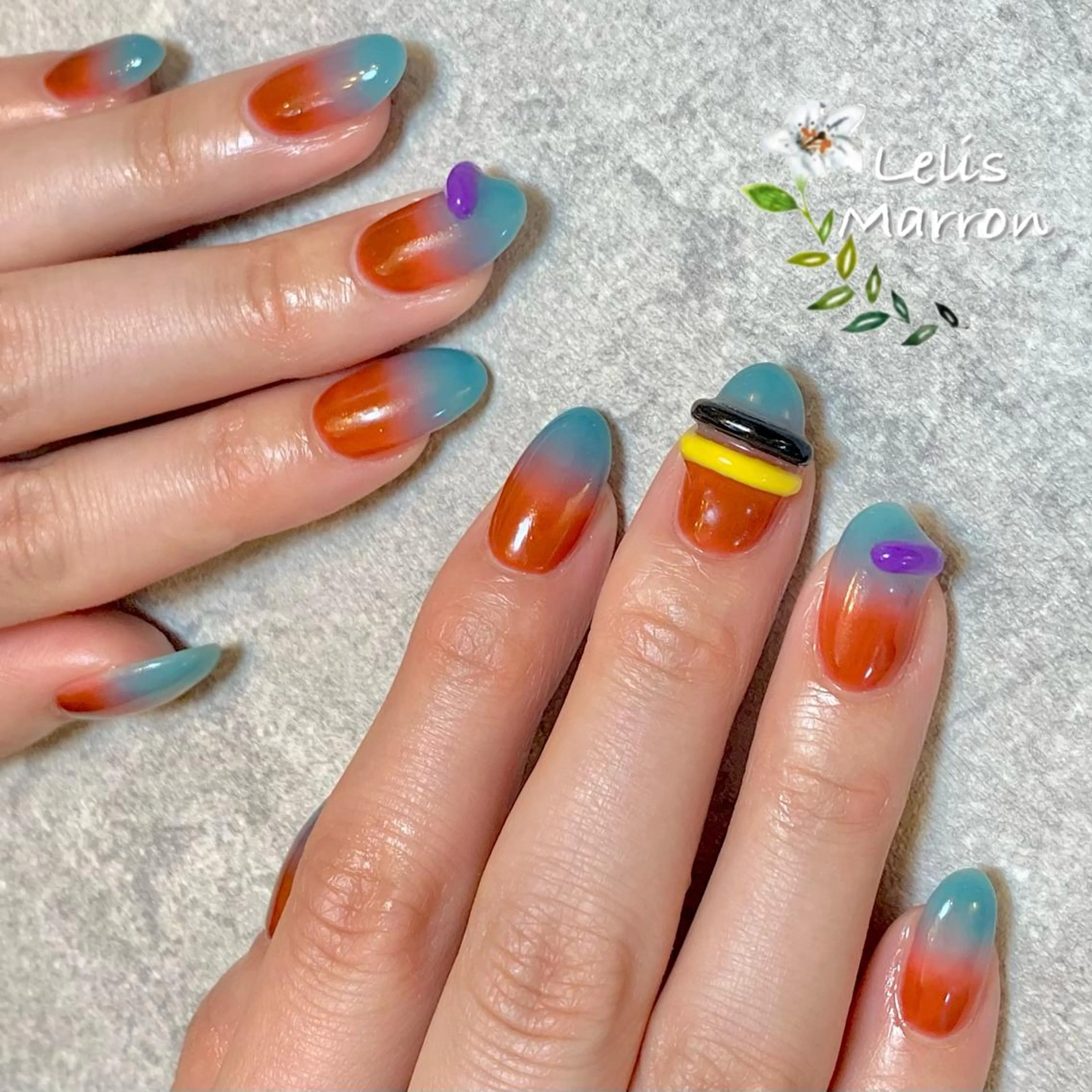 ネイル ハンドネイル Lelis Marron所属・岸 侑李のネイルデザイン
