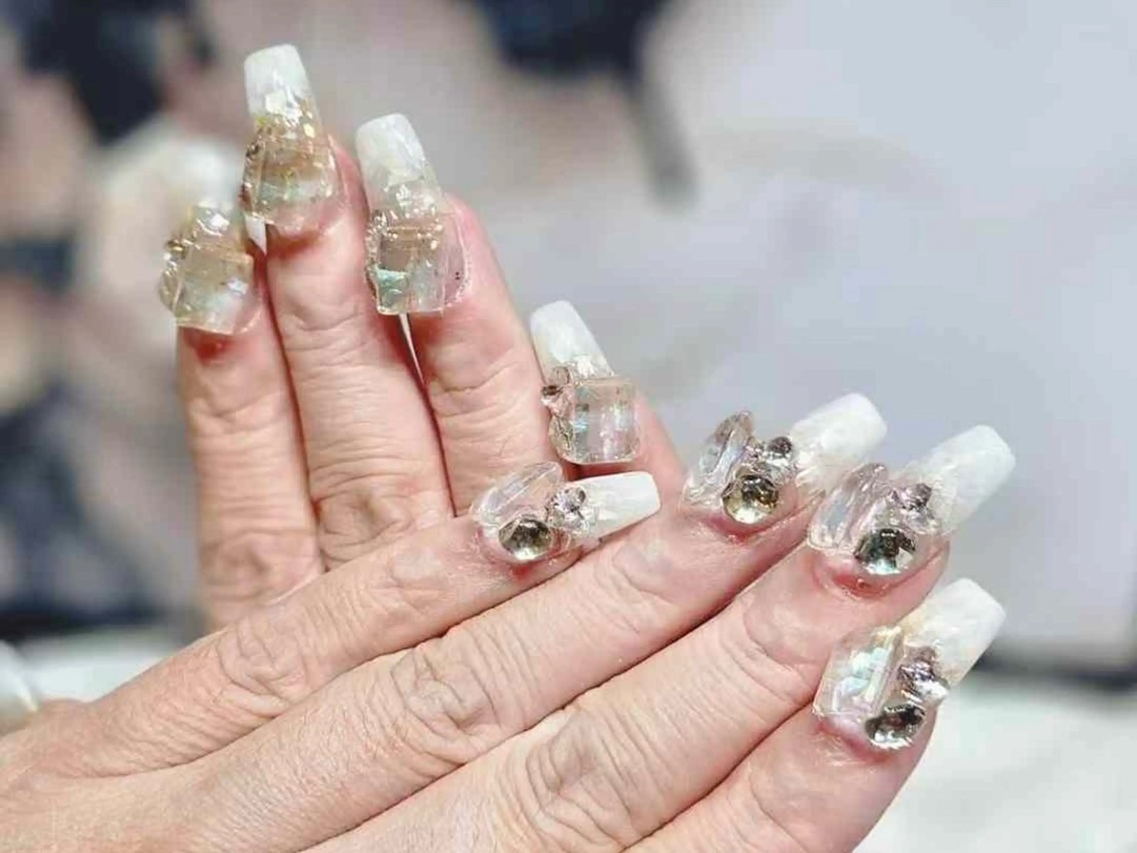 ネイル アートネイル フットネイル ジェルネイル ハート マグネットネイル Babarla Nailのネイルデザイン