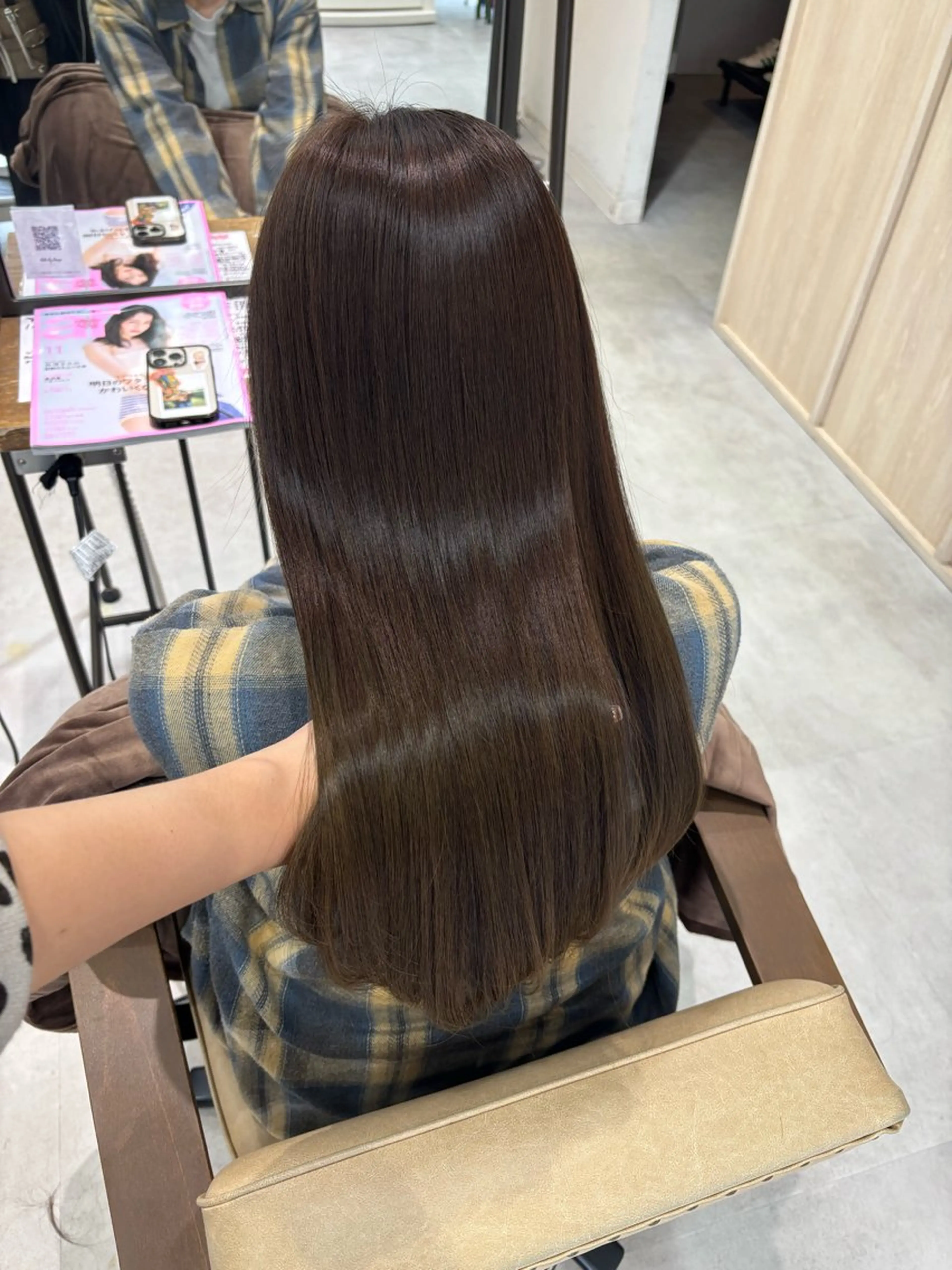 ロング カラー カット ヘアカラー トリートメント 井上 真子のヘアスタイル