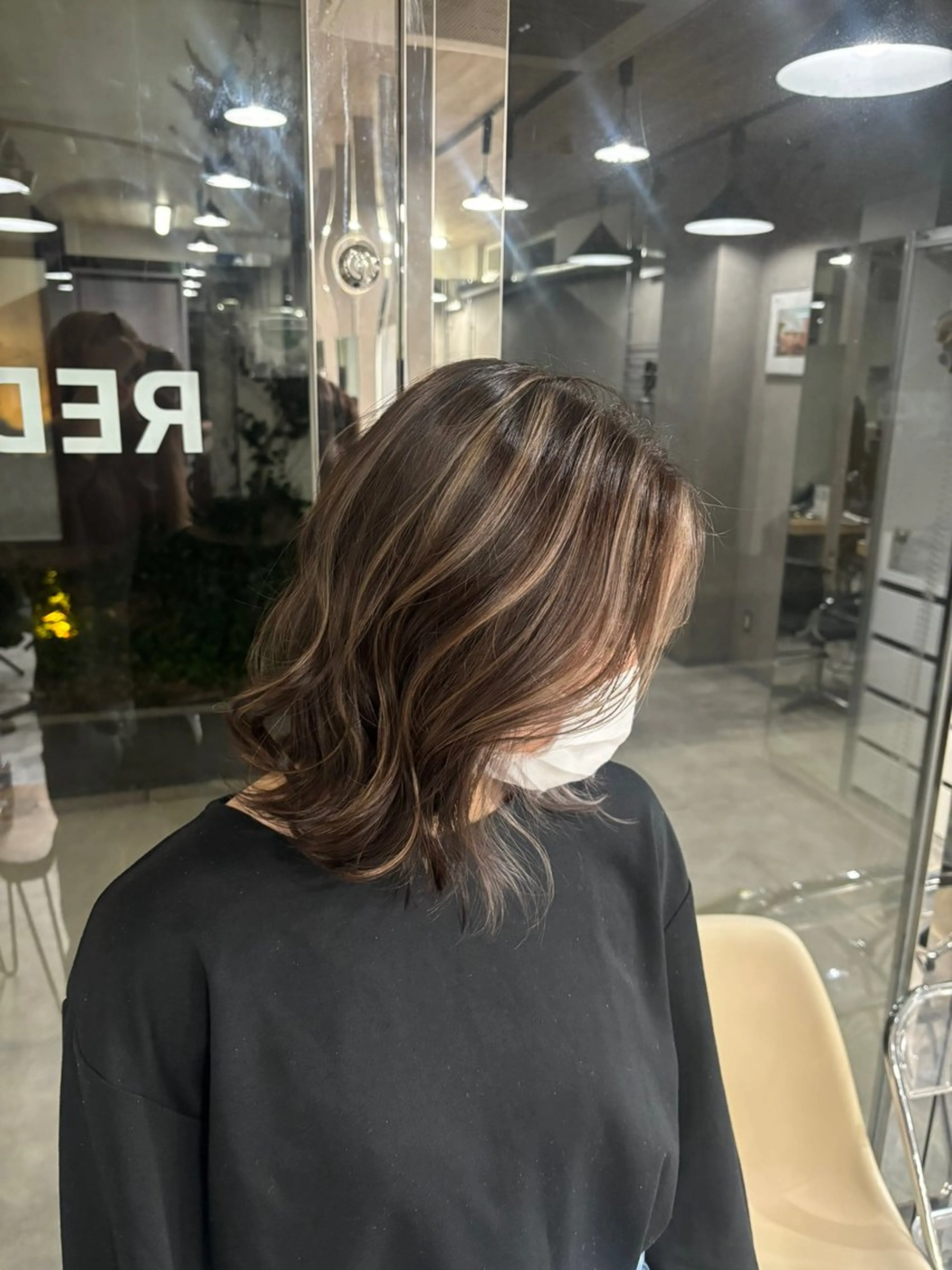 ミディアム ヘアカラー KAIRI/大宮/ メンズバレイヤージュのヘアスタイル