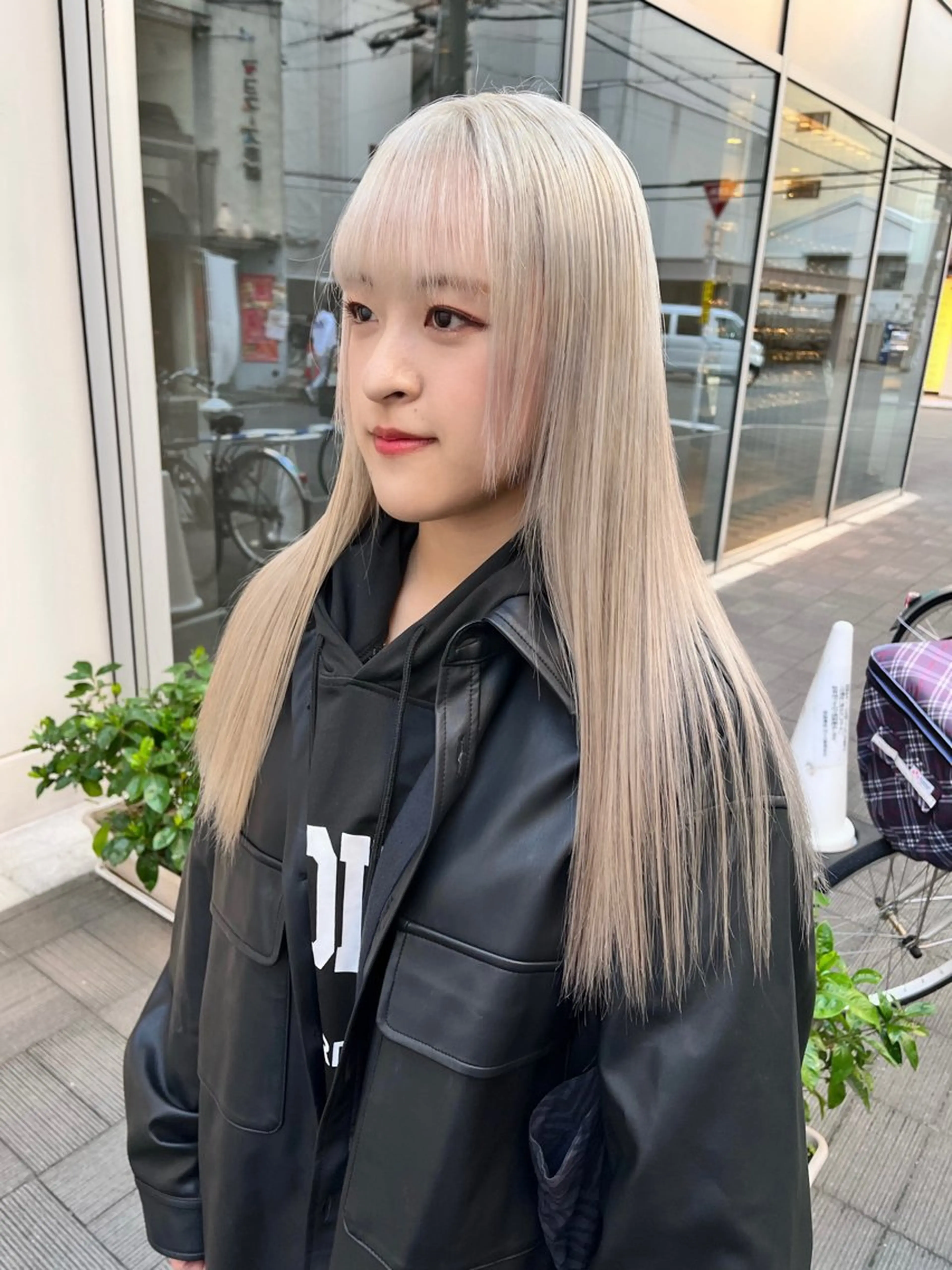 ロング カラー ブリーチ ブロンド ケアブリーチ ハイトーンカラー ホワイトブロンド ヘアカラー トリートメント ショート/パーマ/ カラー/FUKOのヘアスタイル