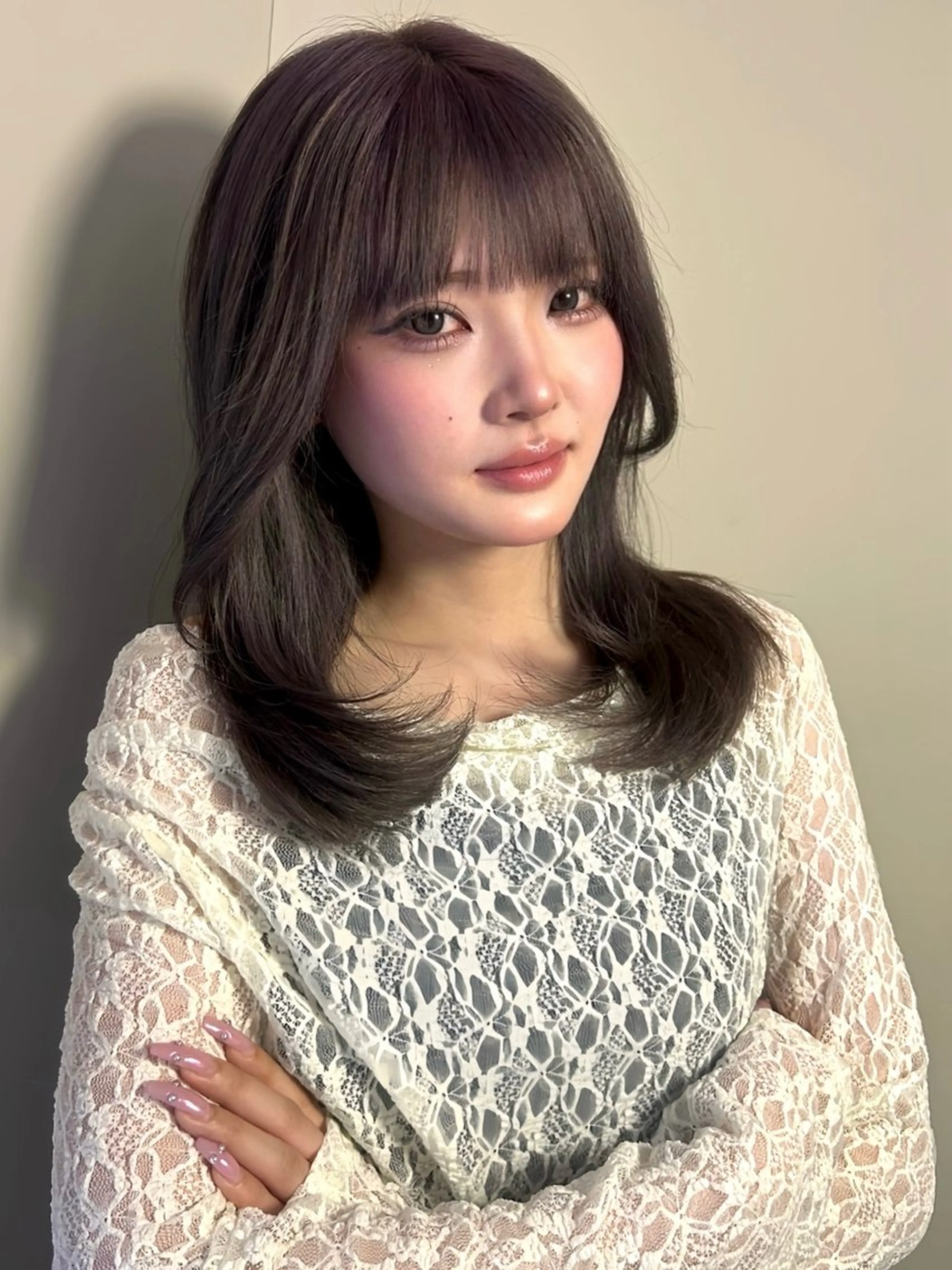 ミディアム uta所属・カットモデル募集 トモカのヘアスタイル