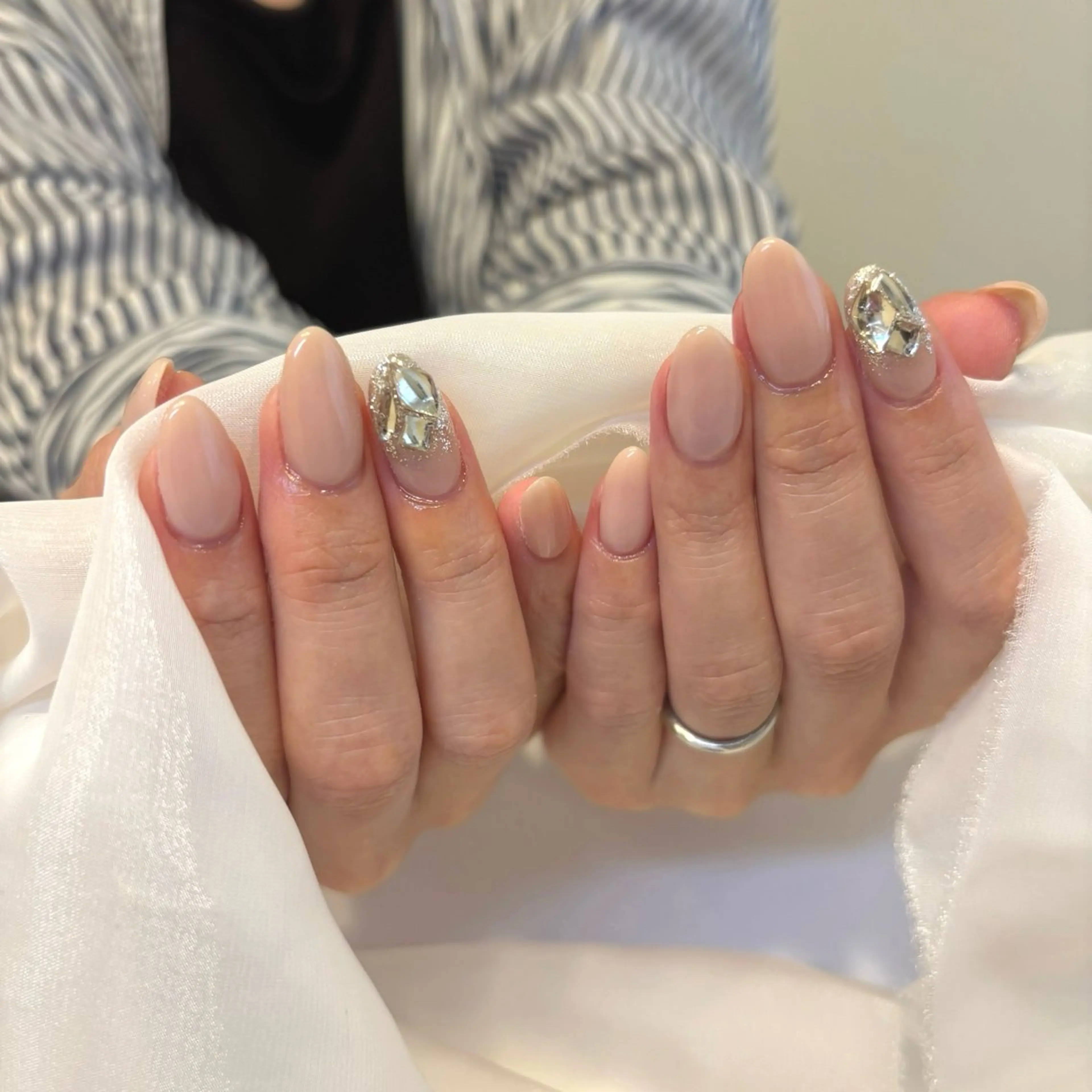 ネイル ️🩵Merci Miyu 南堀江️のネイルデザイン