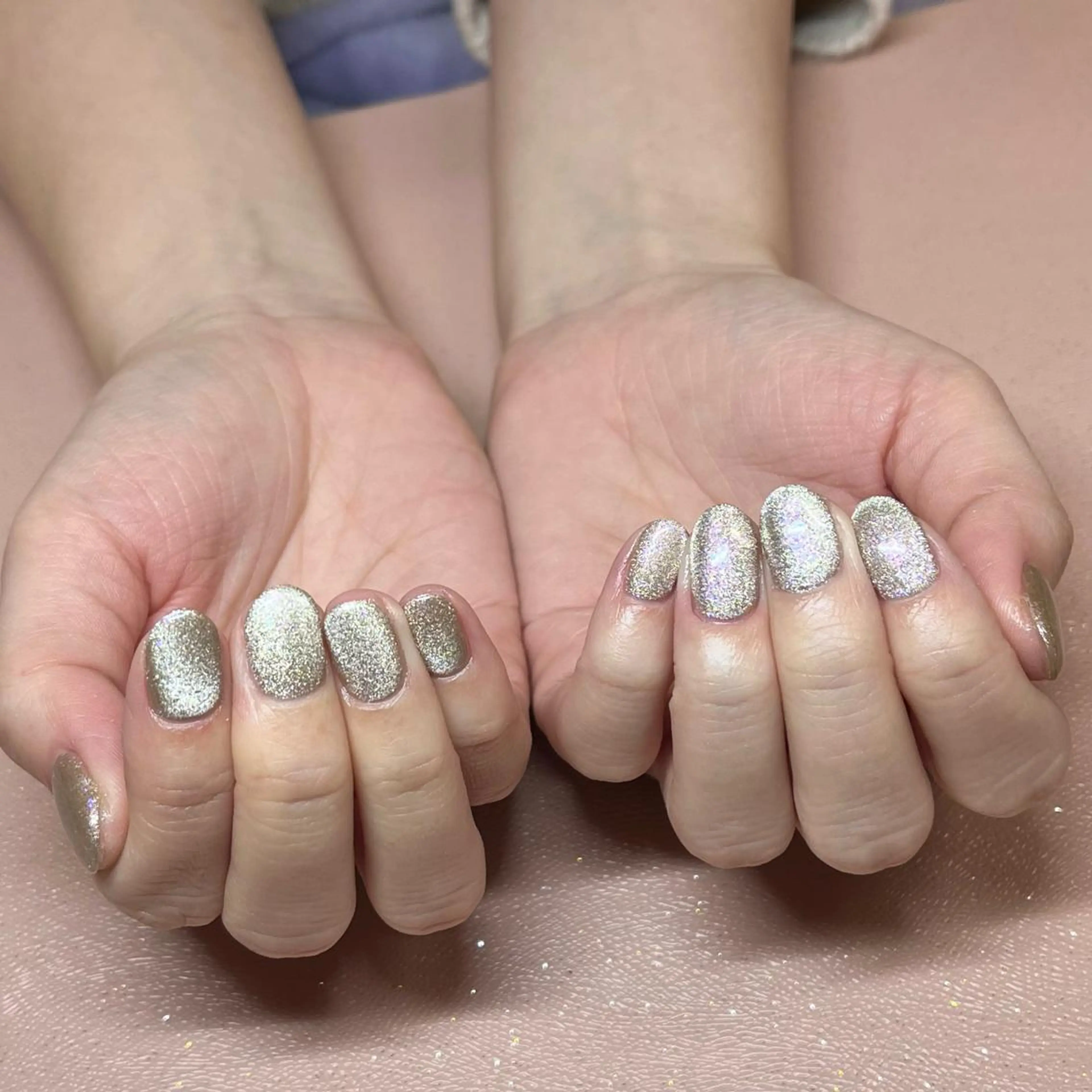 ネイル ジェルネイル キラキラネイル ラメ(グリッター) マグネットネイル ハンドネイル Vogustys Nail 山田のネイルデザイン