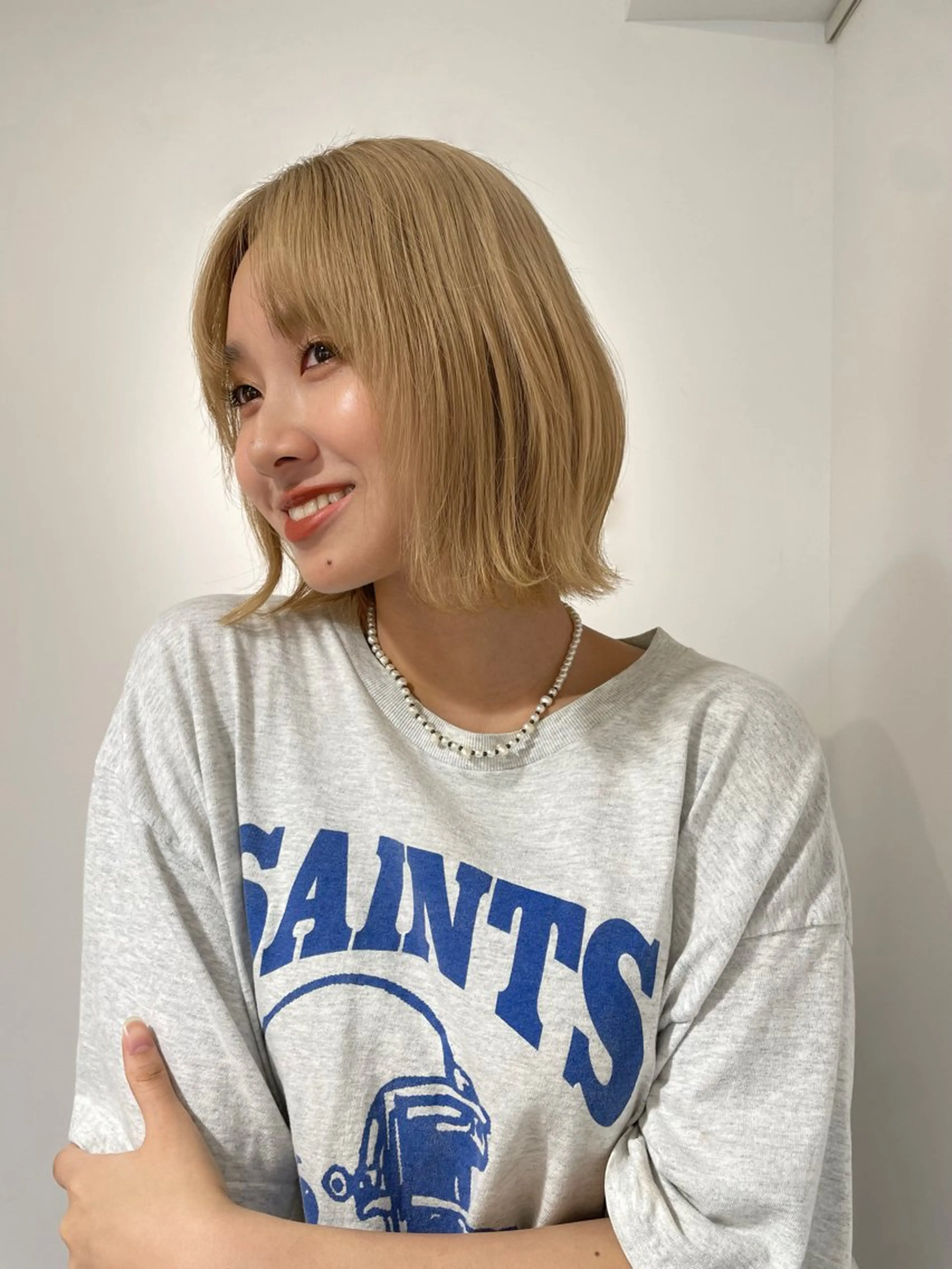 【🎀リタッチブリーチ🎀】×全体カラー×2stepトリートメントの写真