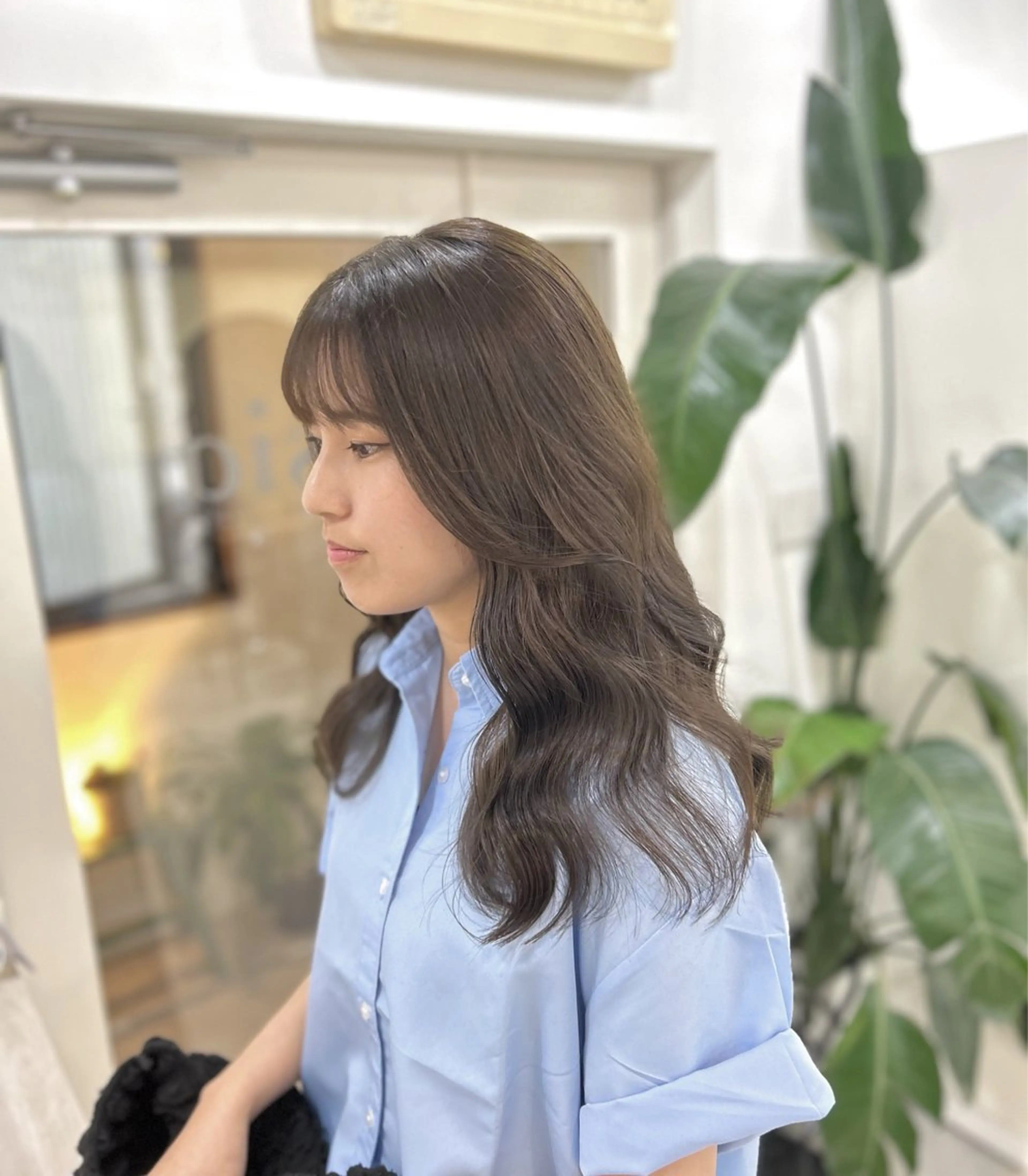 ロング カラー カット ヘアカラー ヘアセット I'S.横浜所属・赤み消しカラー 🍀JUNKIのヘアスタイル