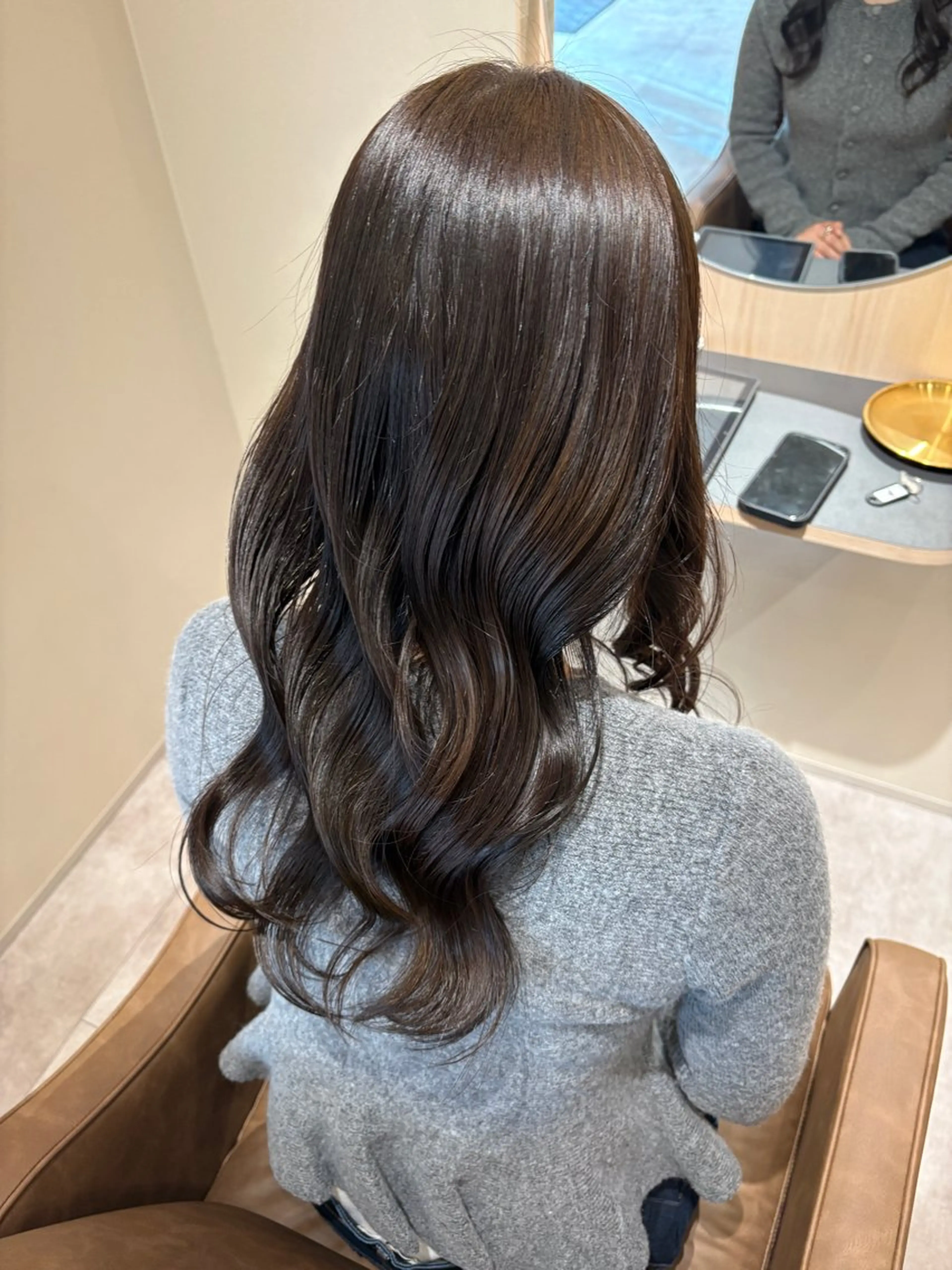 ロング 韓国風ヘア 西田 朋華のヘアスタイル