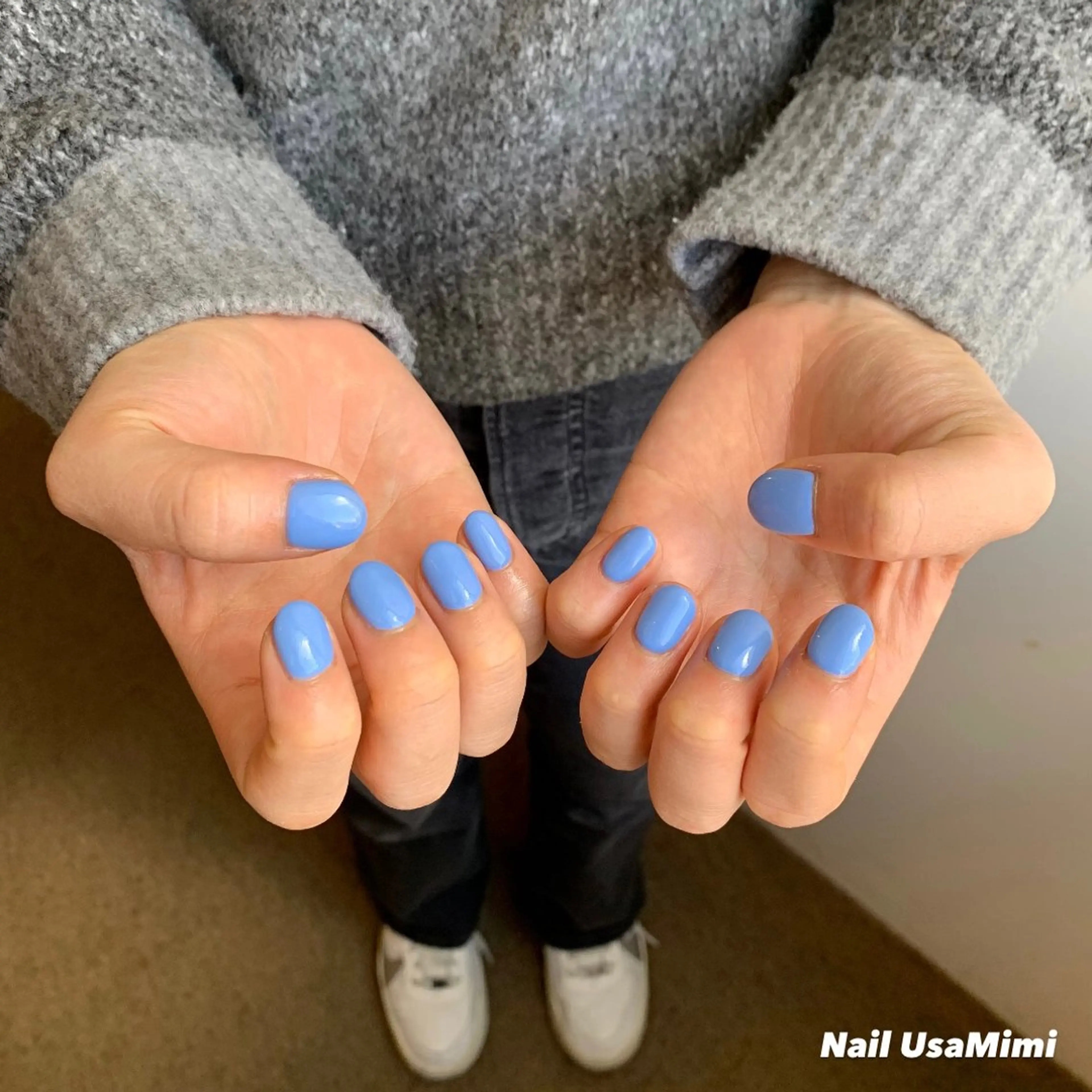 ネイル ジェルネイル マグネットネイル 持ち込み ワンカラーネイル パラジェル 本町ネイルNail UsaMimiのネイルデザイン