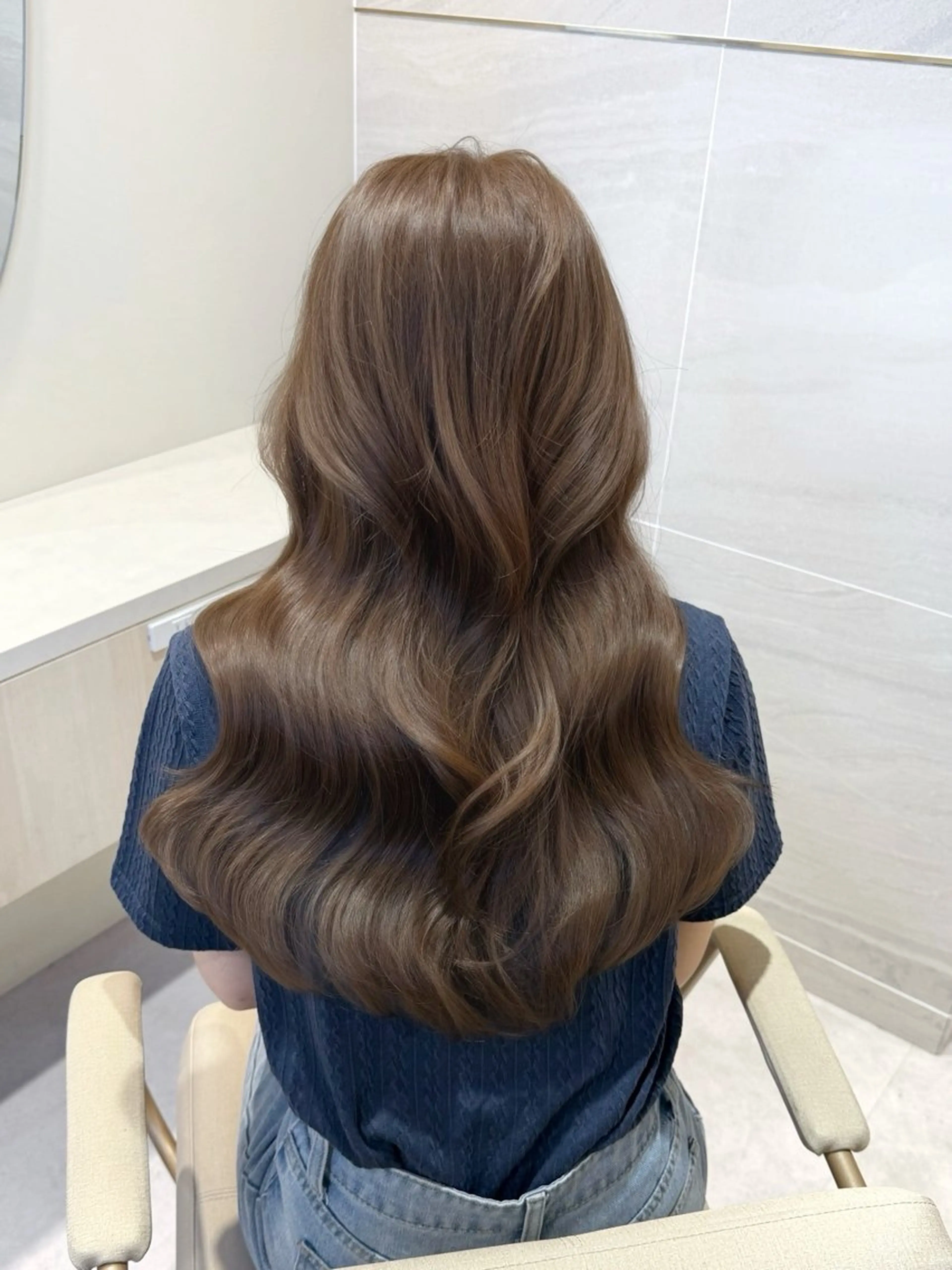 ロング カラー ベージュカラー イルミナカラー カット ヘアカラー トリートメント Ms.CHARM所属・透明感カラー🌿 グレージュ🐺陽介のヘアスタイル