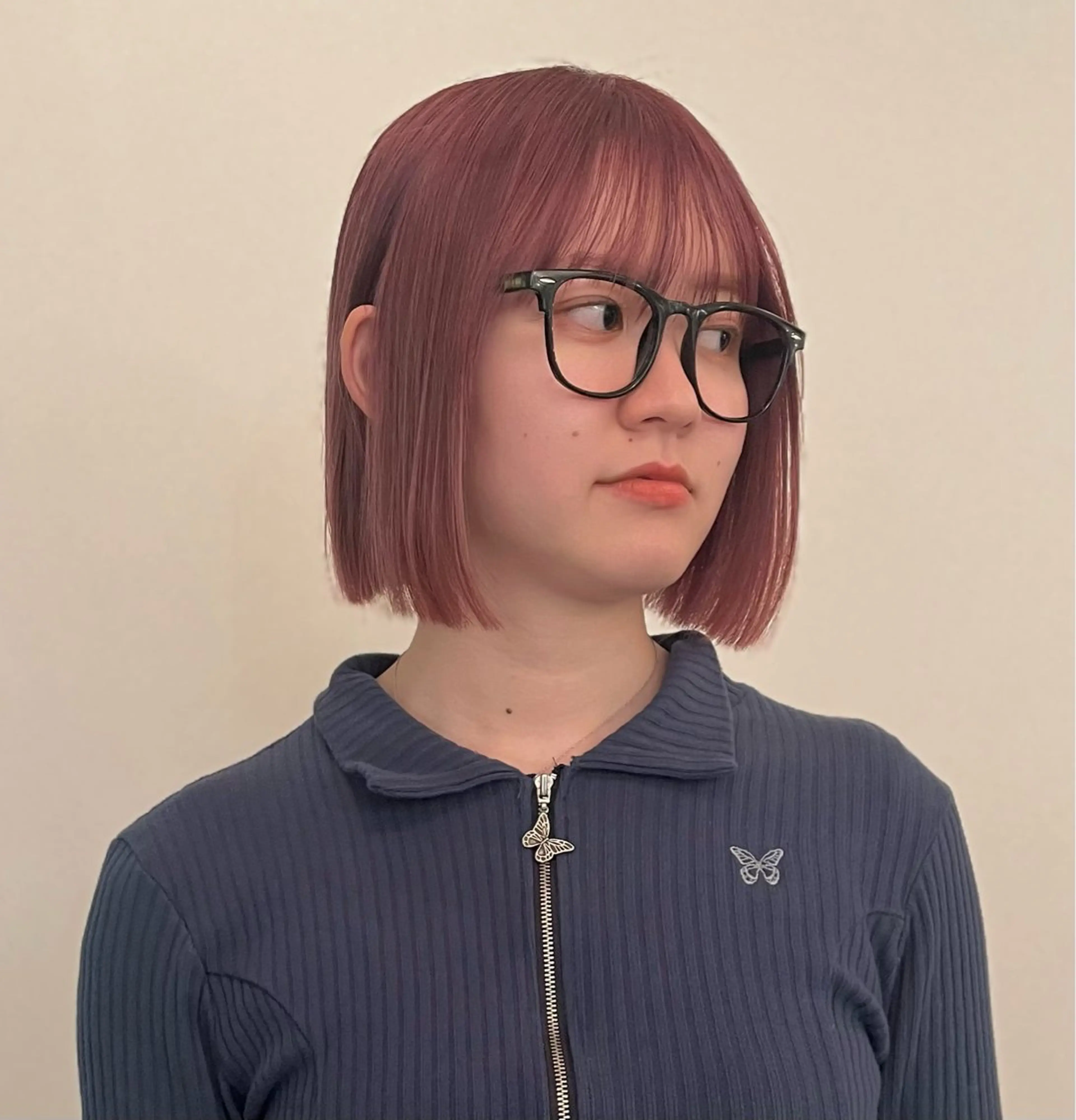 ミディアム ボブ カット ブリーチなし/透明感 /ショート/大世のヘアスタイル