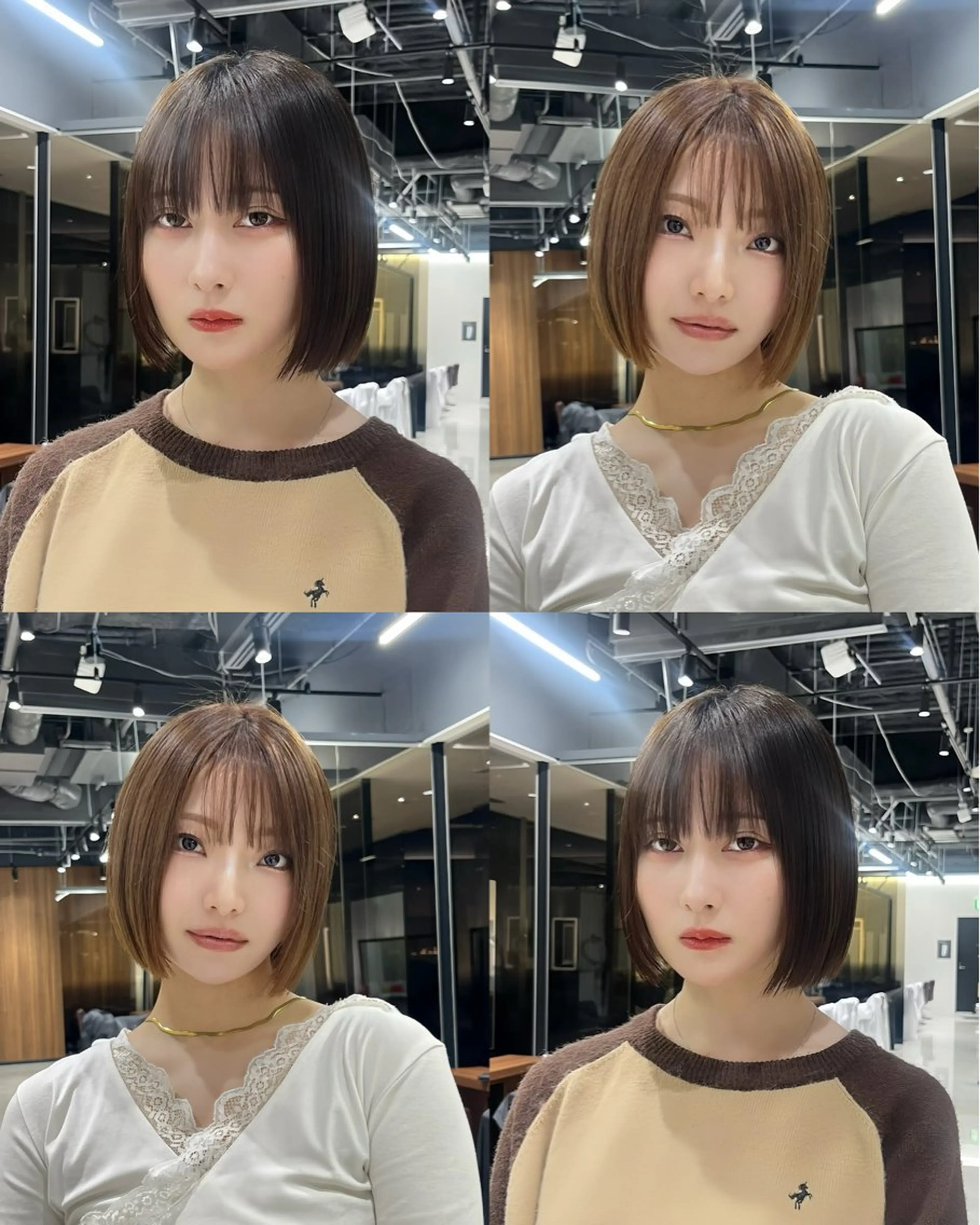 ショート ボブ カット トリートメント 石塚 瑛里菜のヘアスタイル