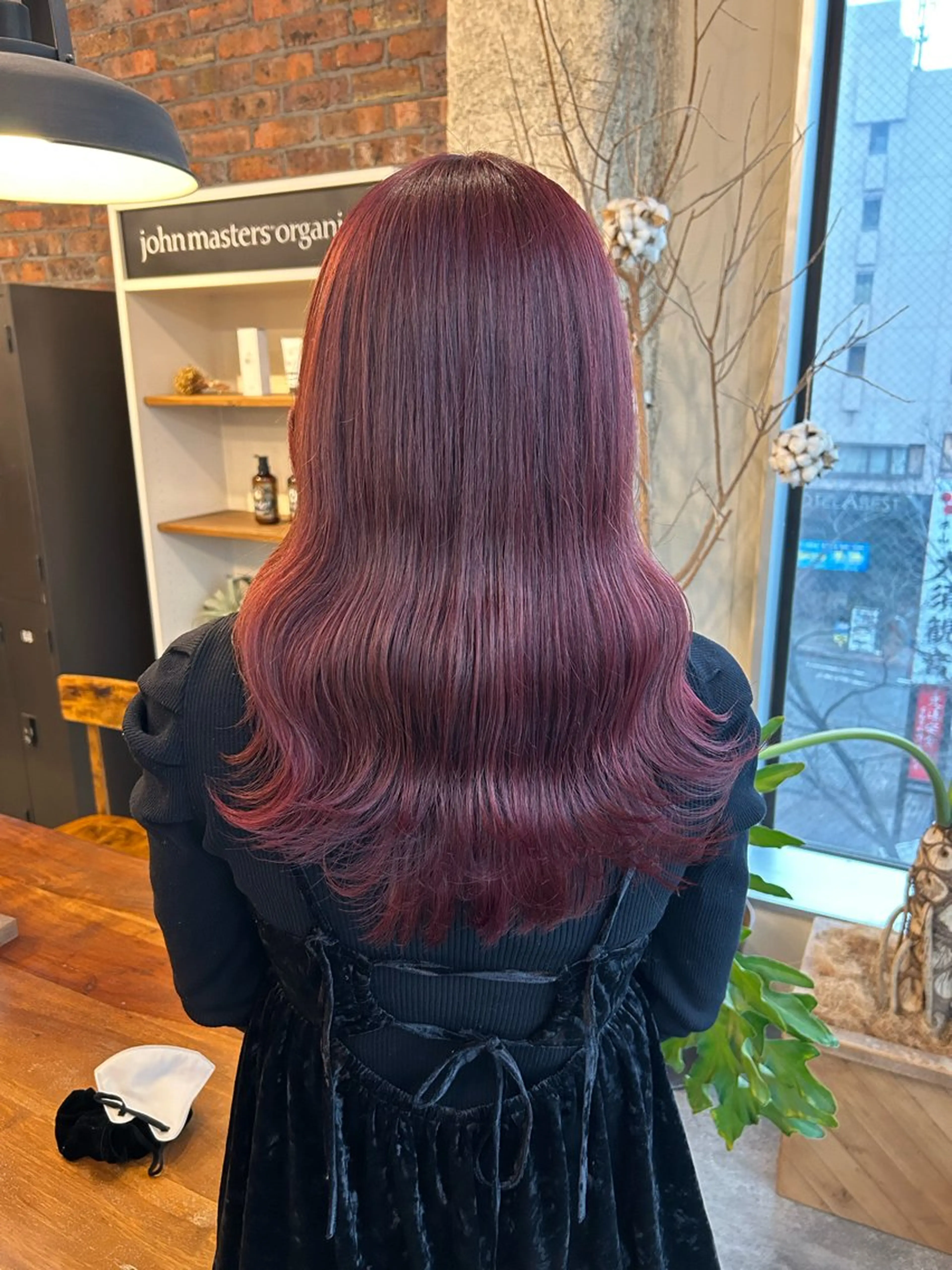 ミディアム カラー ピンクカラー ヘアカラー the BRIDGE 加藤みのりのヘアスタイル