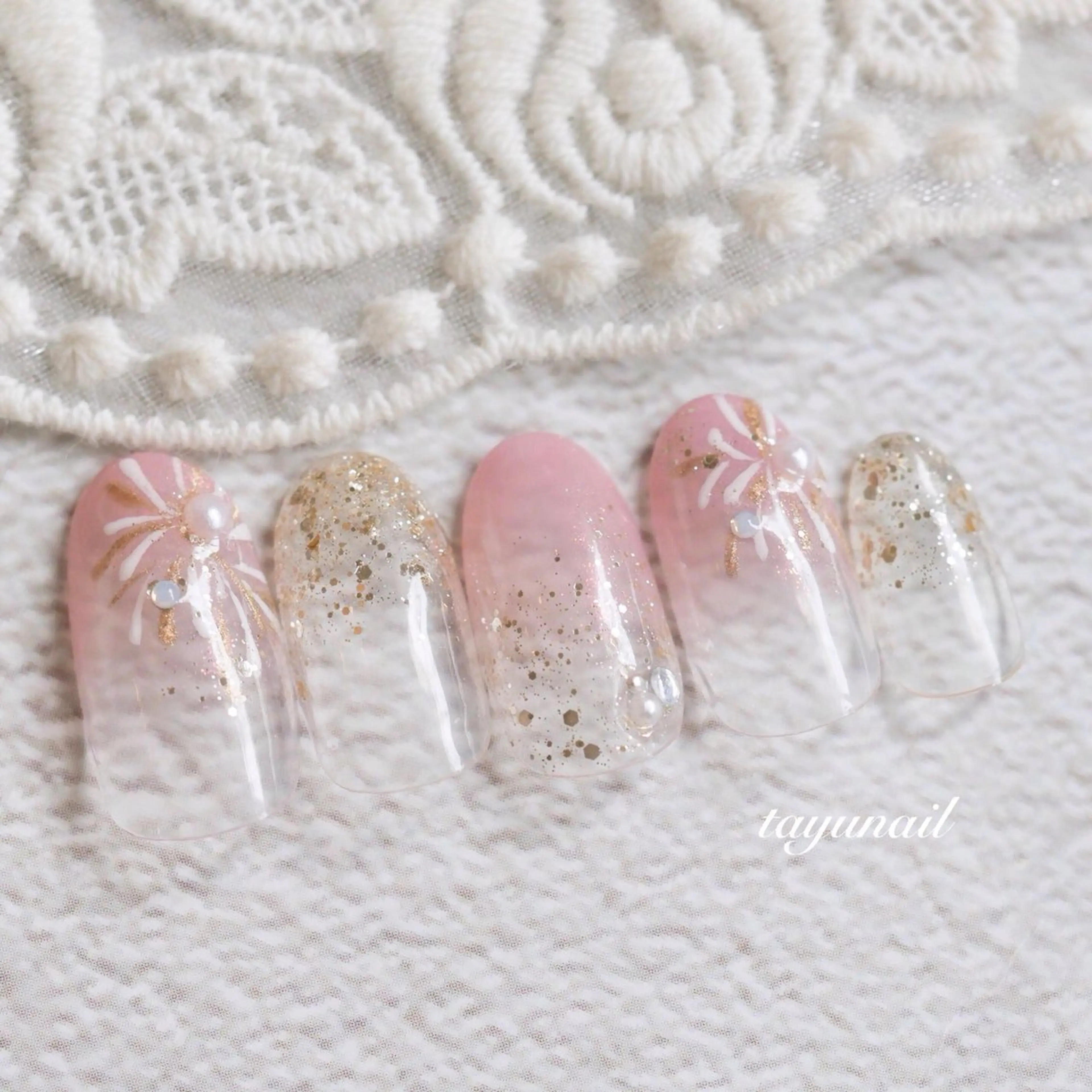 ネイル アートネイル ジェルネイル パラジェル ハンドネイル ネイルサロン・ネイルスクール たゆnail所属・ネイルサロン 【たゆnail】のネイルデザイン