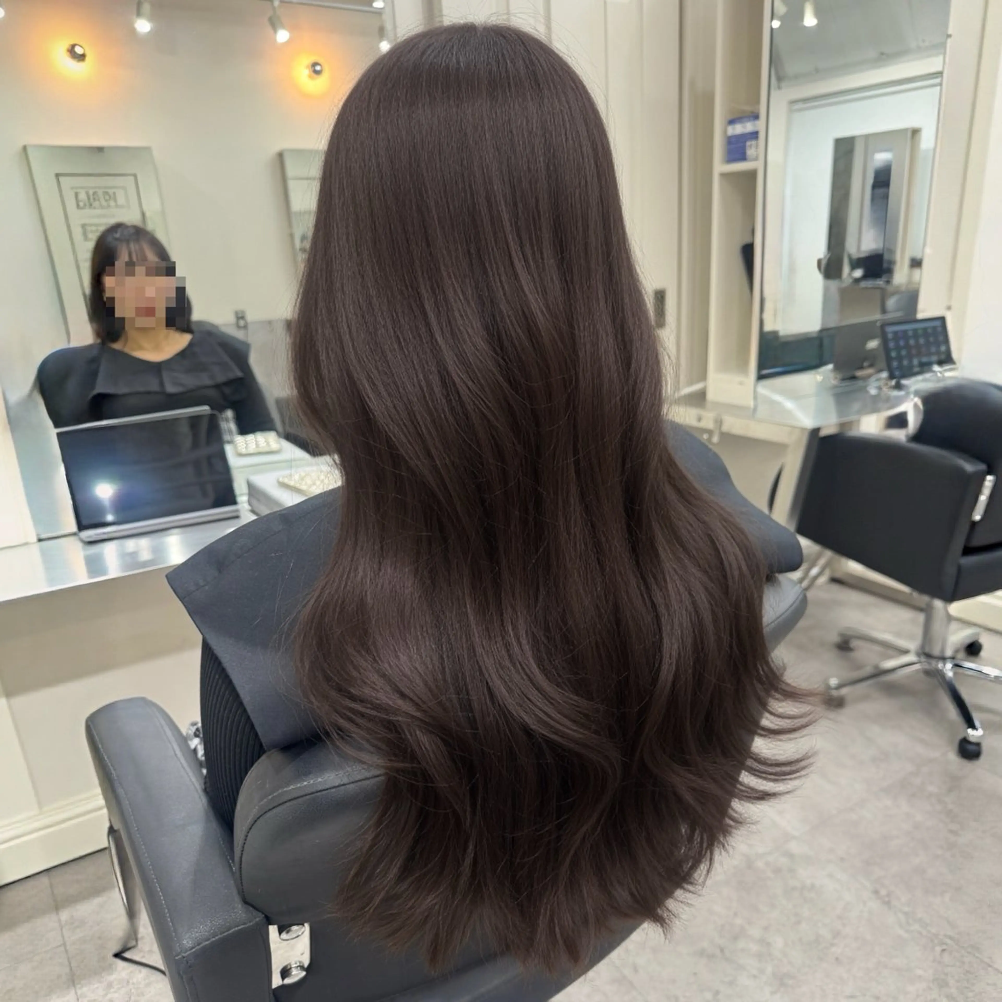 ロング カラー カット ヘアカラー トリートメント 🎀髪質改善×韓国レ イヤー×透明感/米田のヘアスタイル