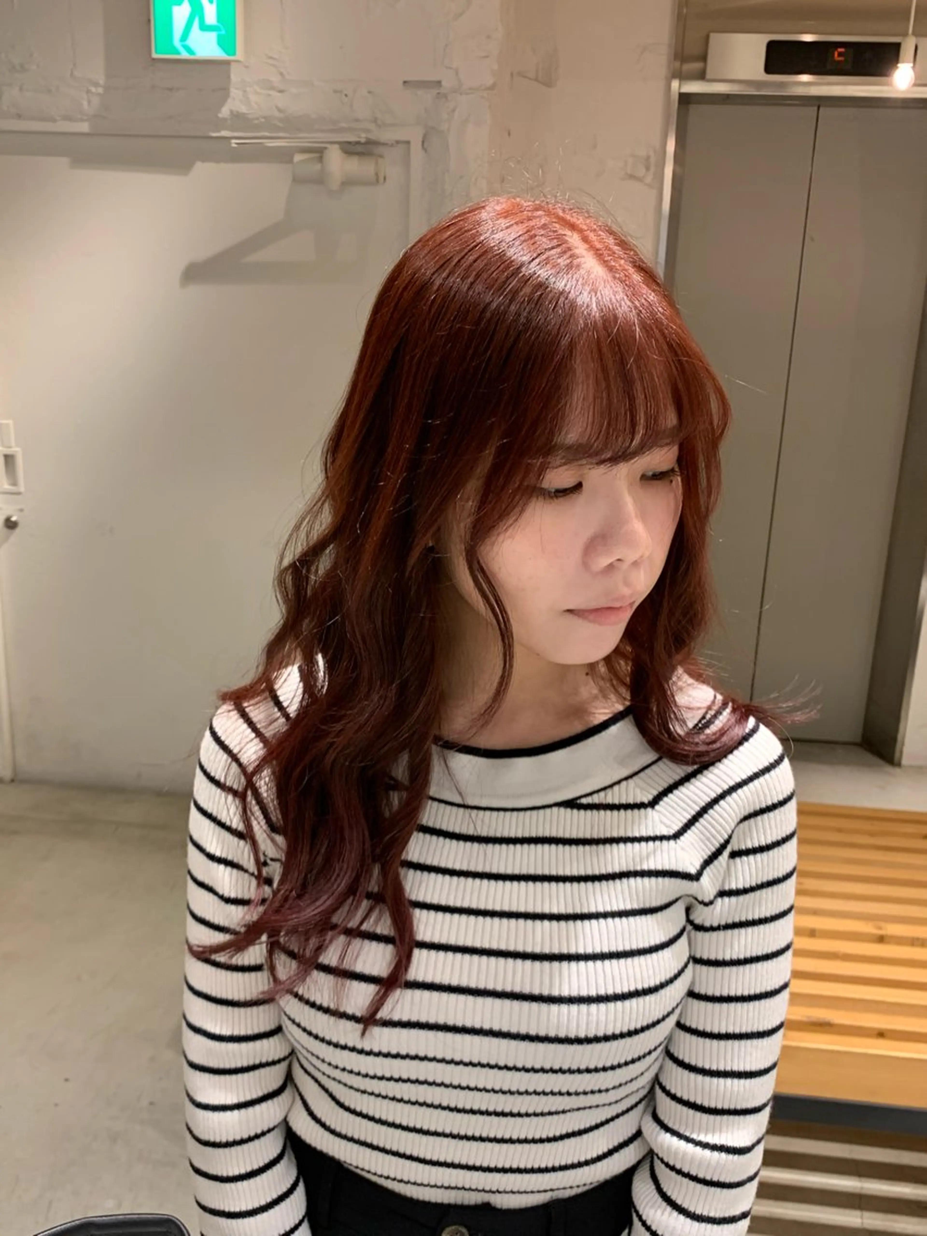 セミロング 🌶推しカラー RINA🌶´-のヘアスタイル