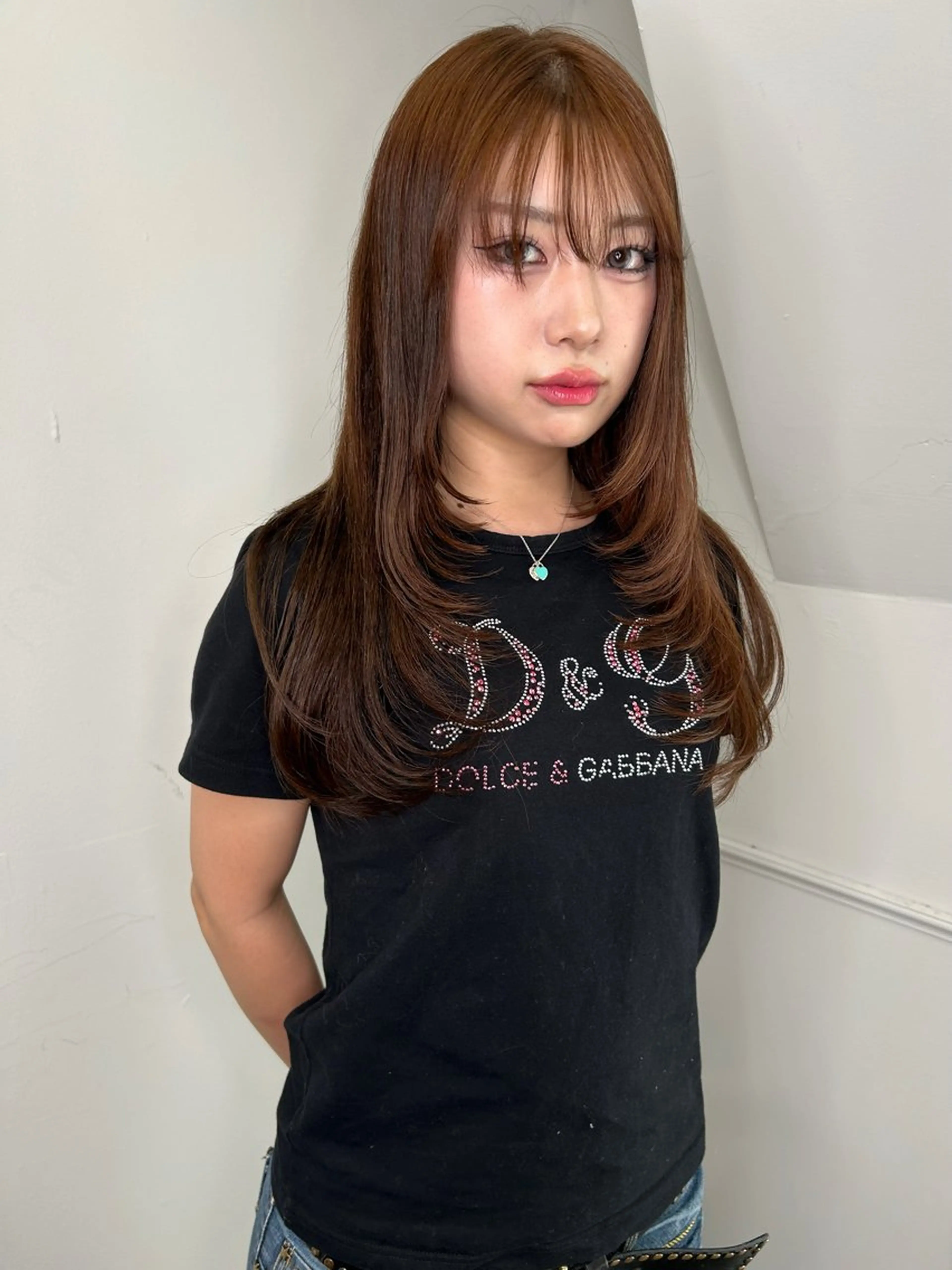 ロング カラー ハイレイヤー レイヤーカット land所属・透明感カラー/レイヤ ー🌙Honokaのヘアスタイル