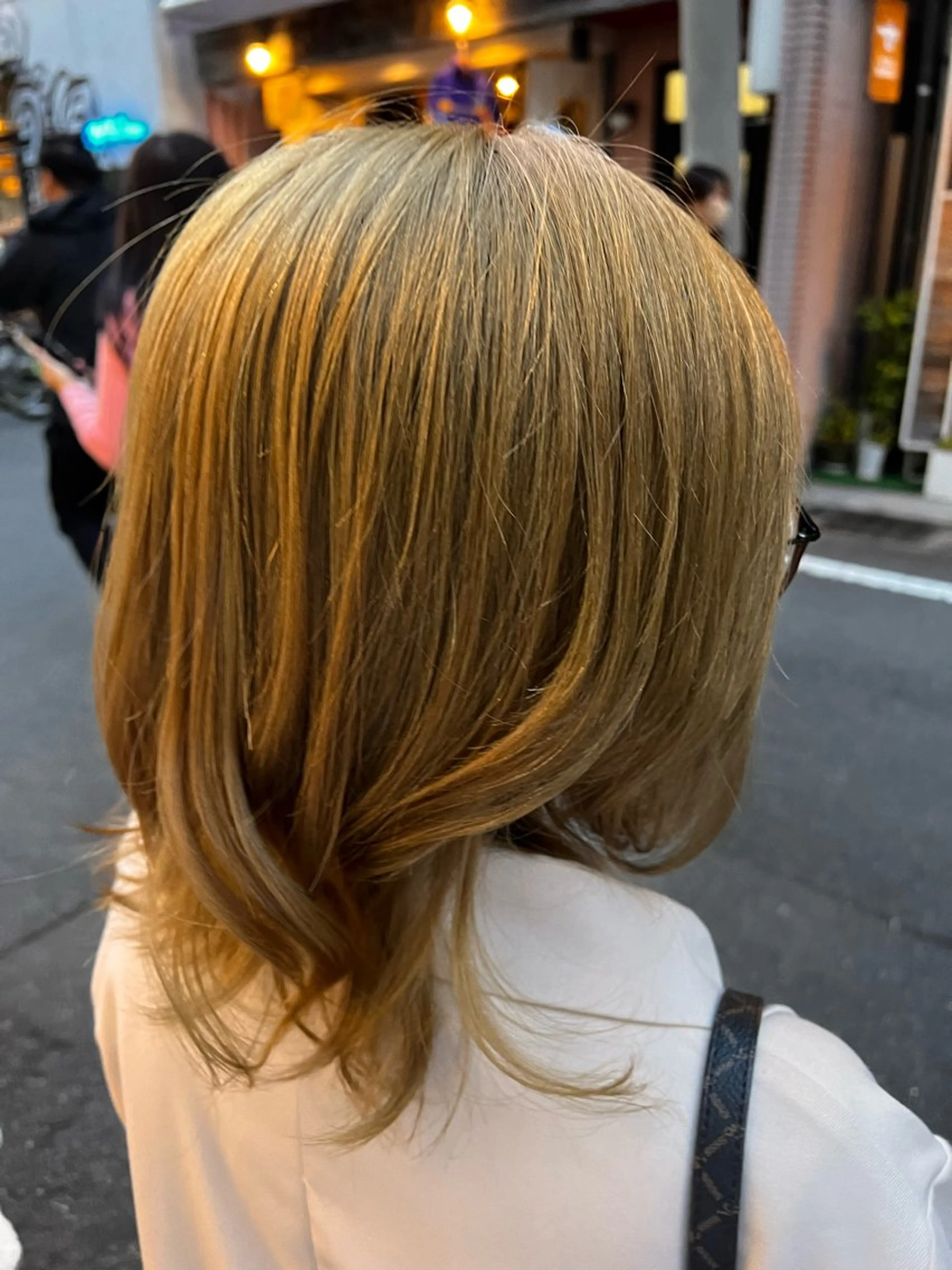 ミディアム カラー パーマ ヘアアレンジ メンズ 堀井 凌平のヘアスタイル