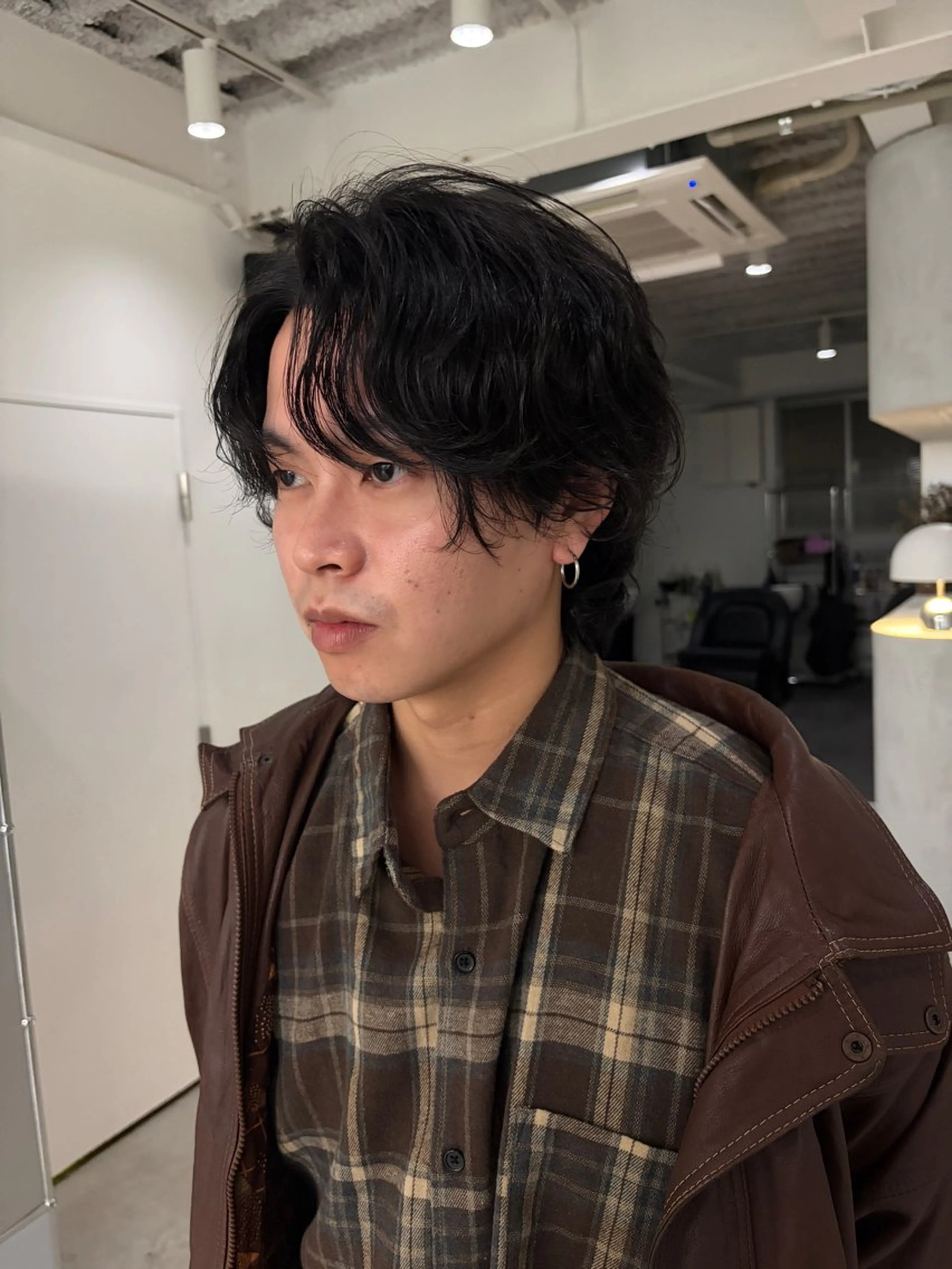 パーマ メンズ メンズパーマ カット パーマ タマオカ カズキのヘアスタイル